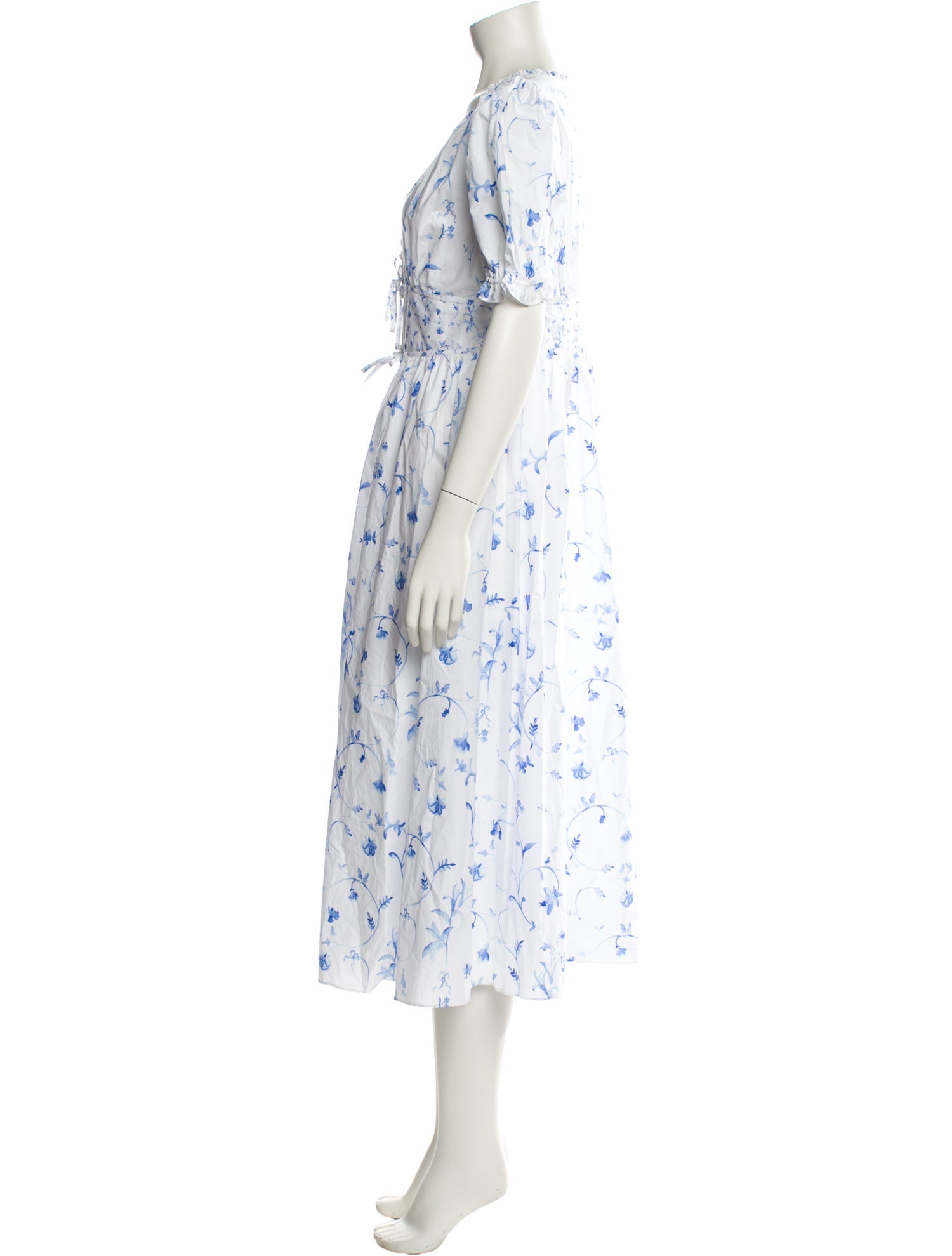 Hill House Home Floral Print Midi Length Dress