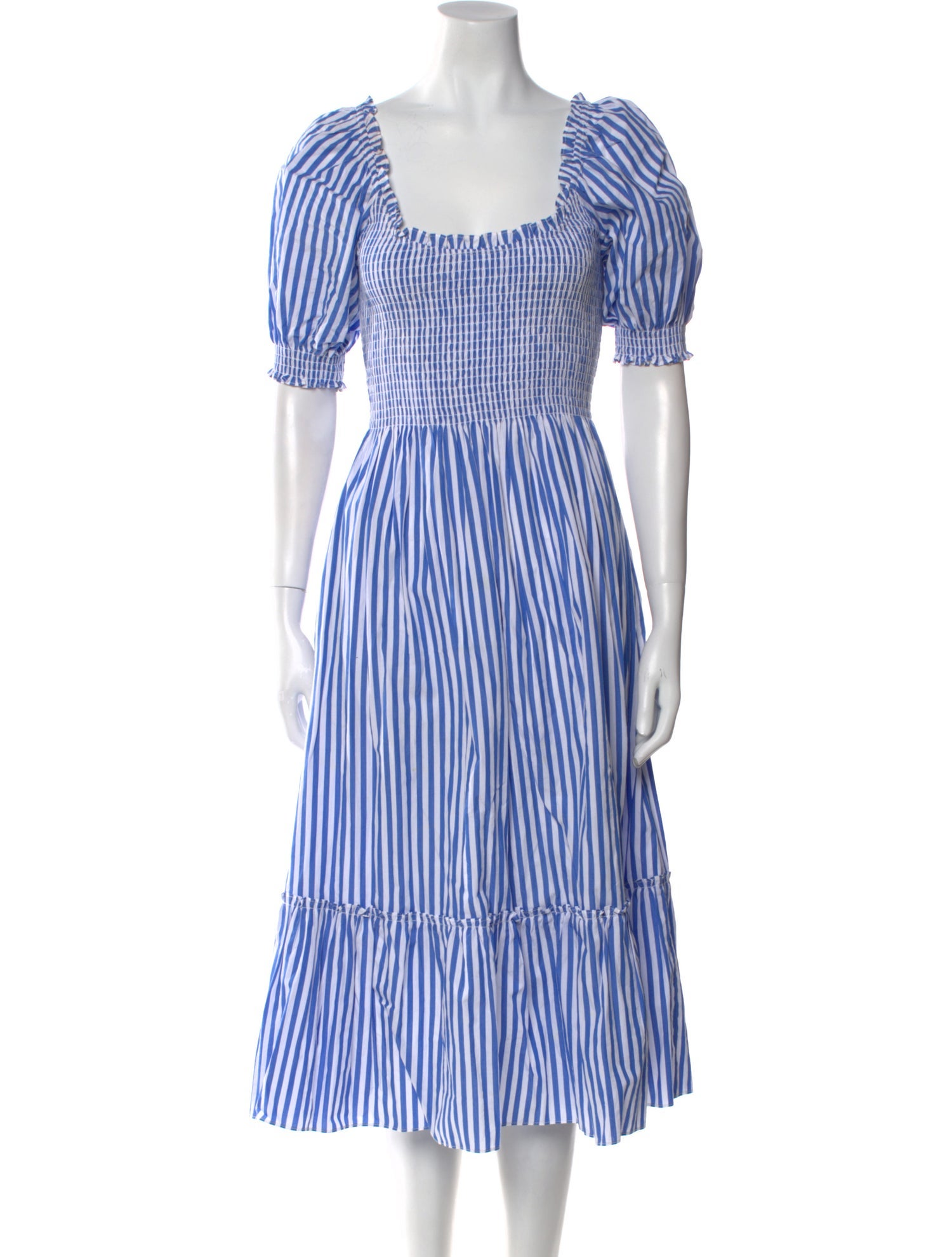Hill House Home Striped Midi Length Dress