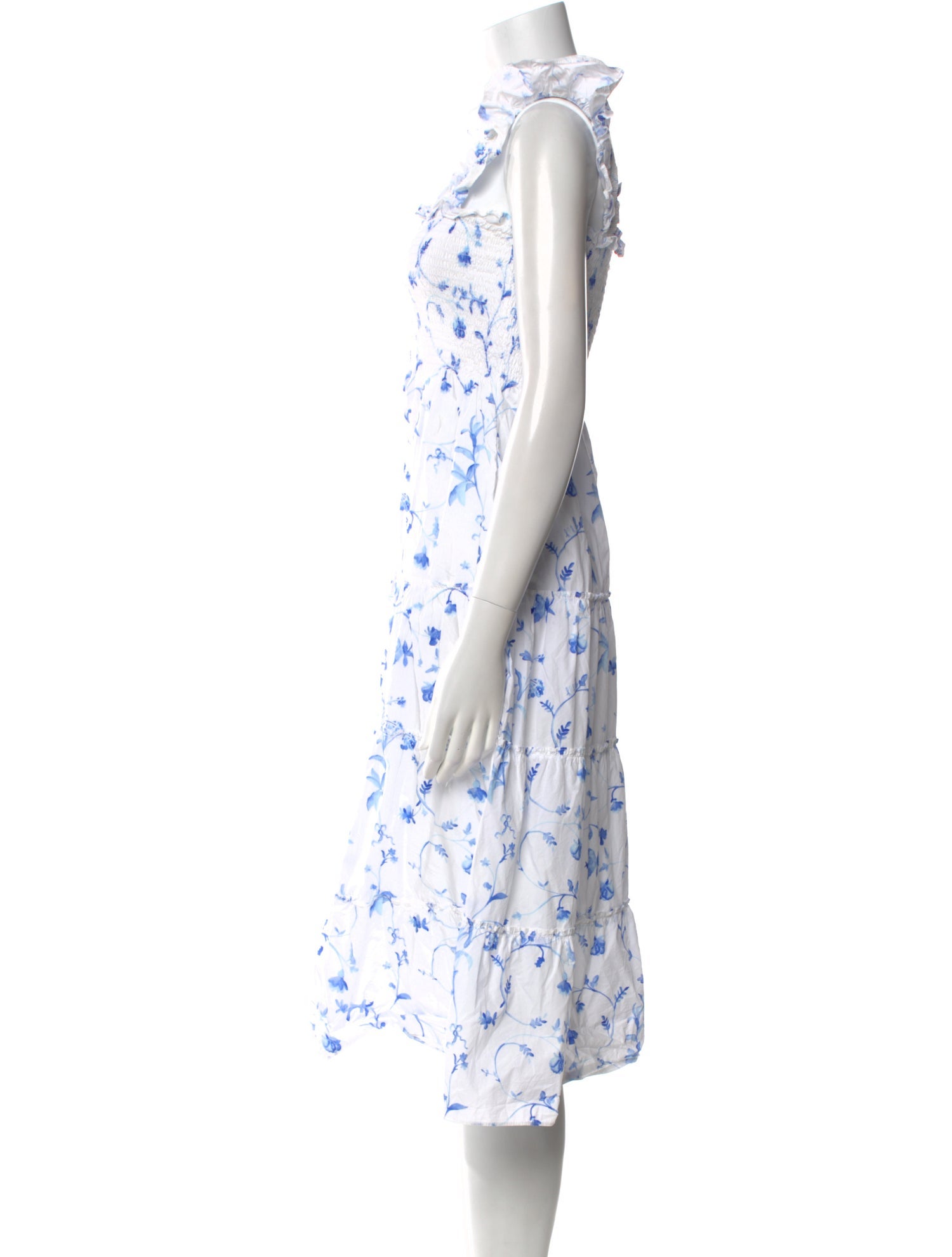 Hill House Home Floral Print Midi Length Dress