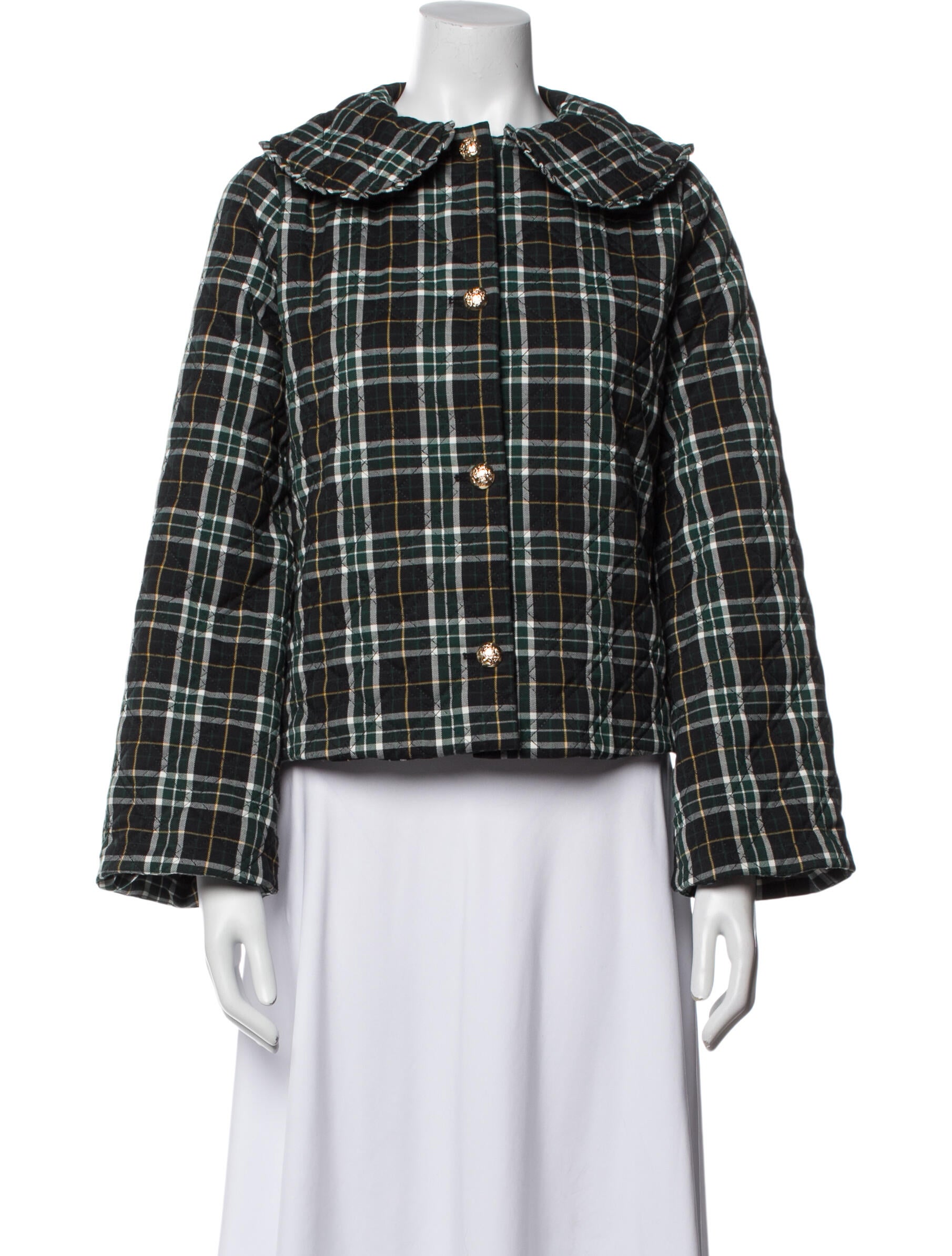 Hill House Home Plaid Print Evening Jacket