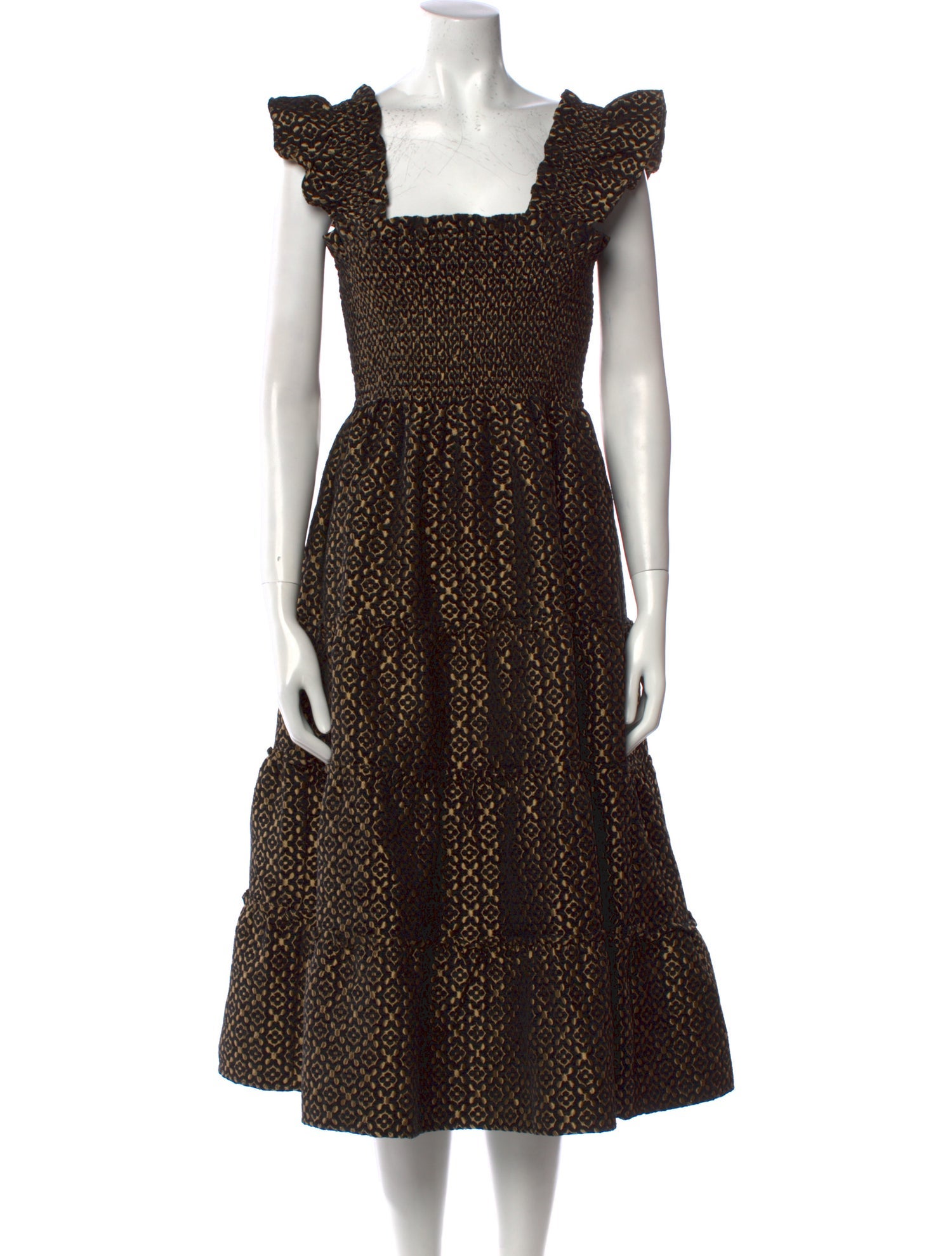 Hill House Home Printed Midi Length Dress