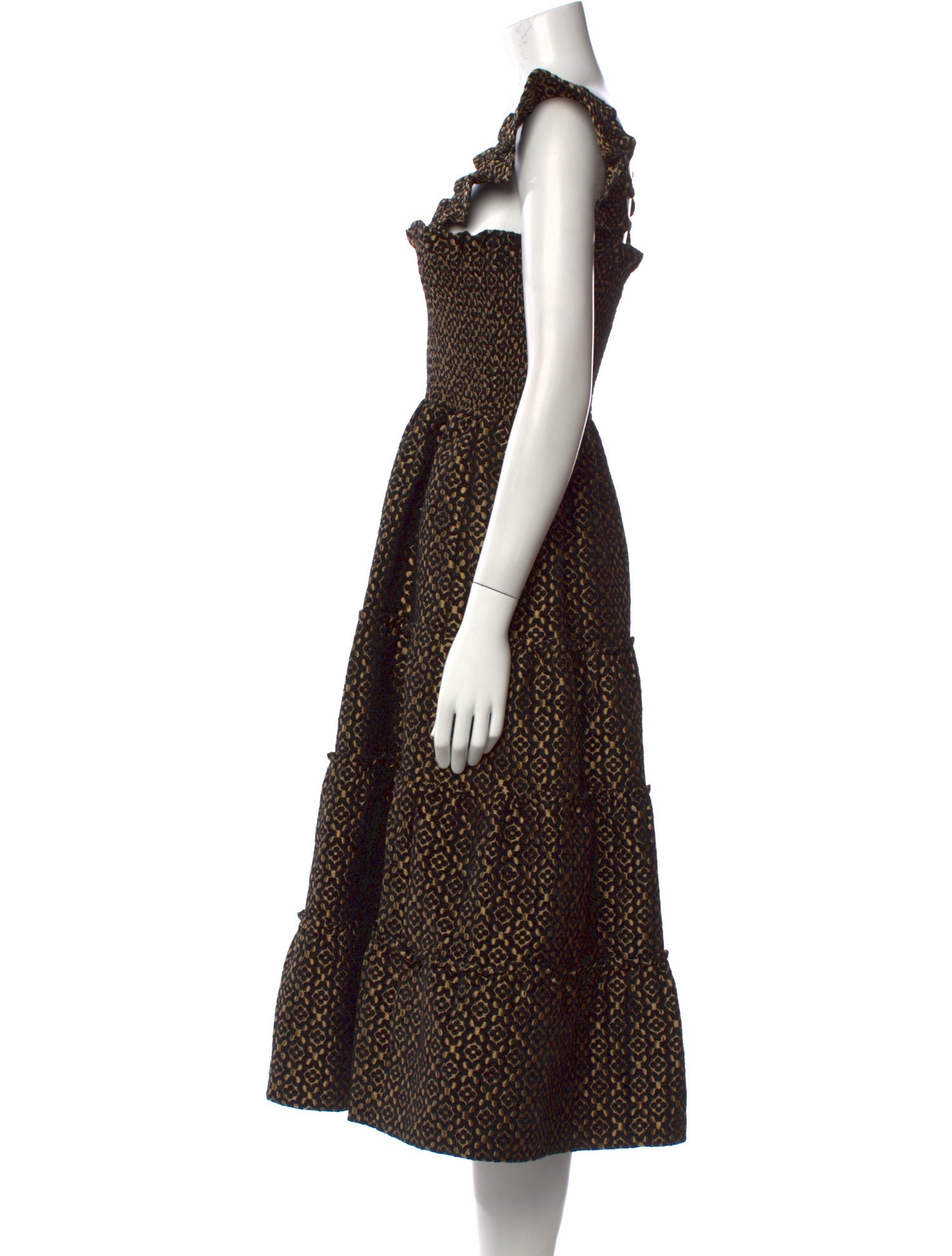 Hill House Home Printed Midi Length Dress