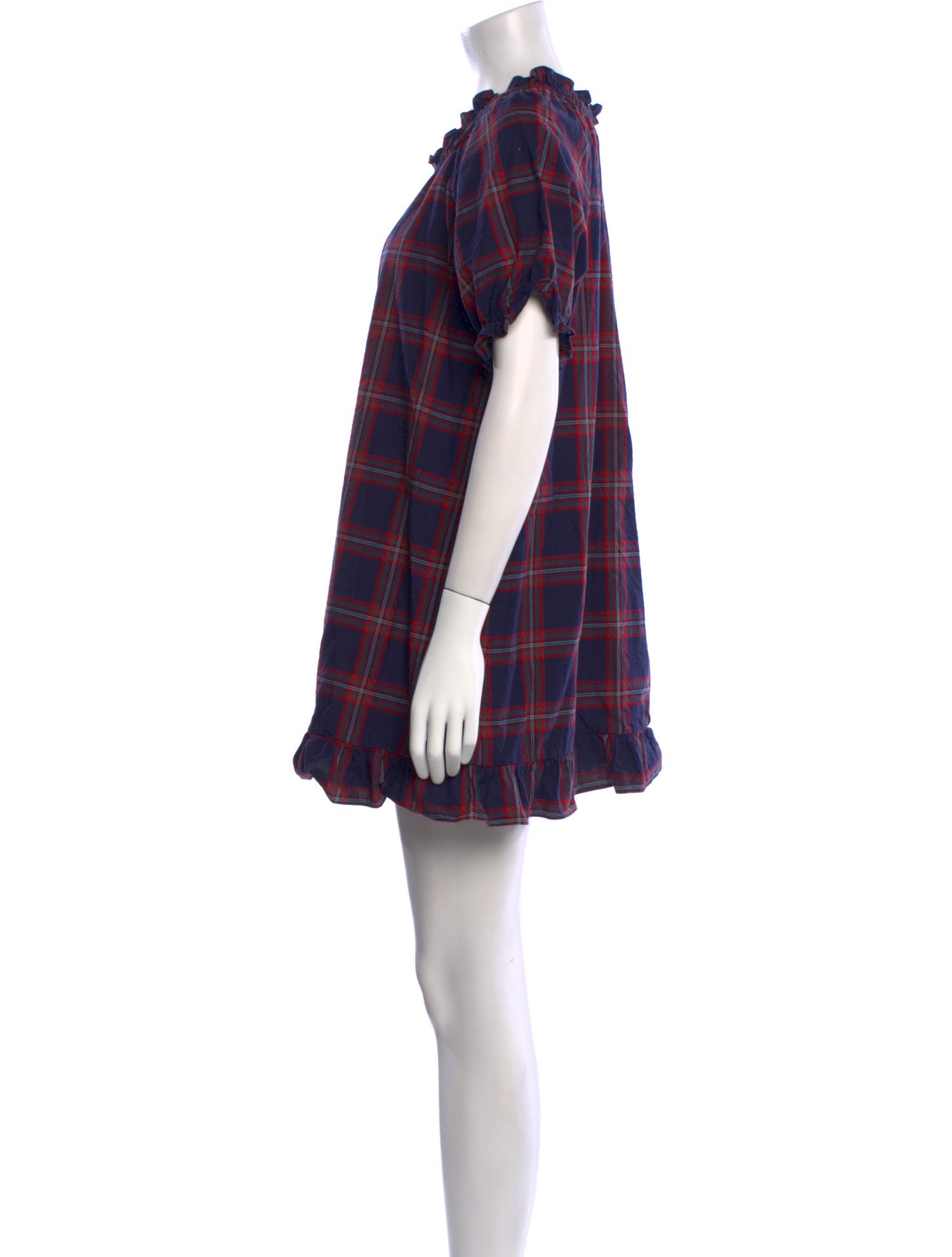 Hill House Home Plaid Print Mini Dress