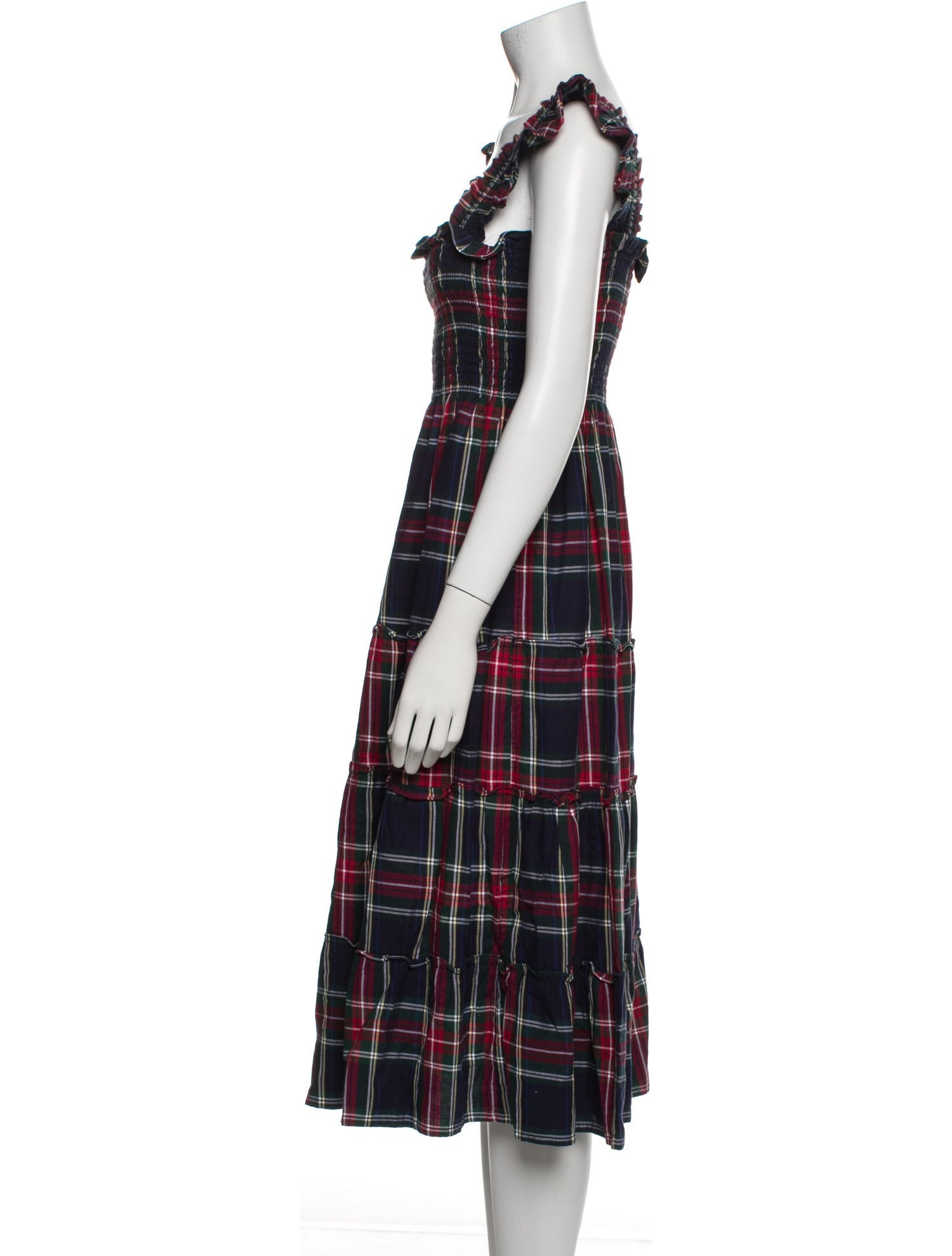 Hill House Home Plaid Ruffled Dress