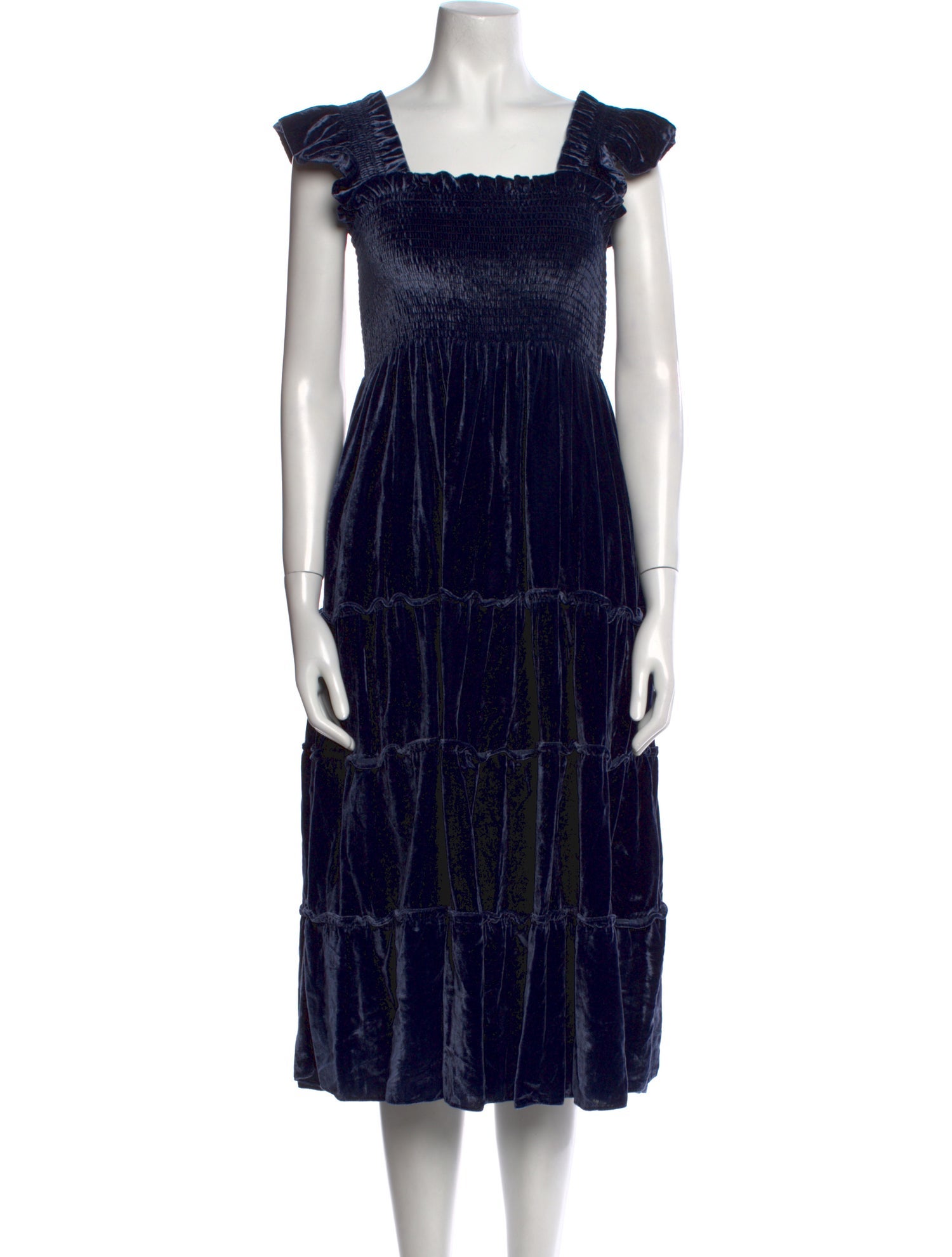 Hill House Home Square Neckline Midi Length Dress