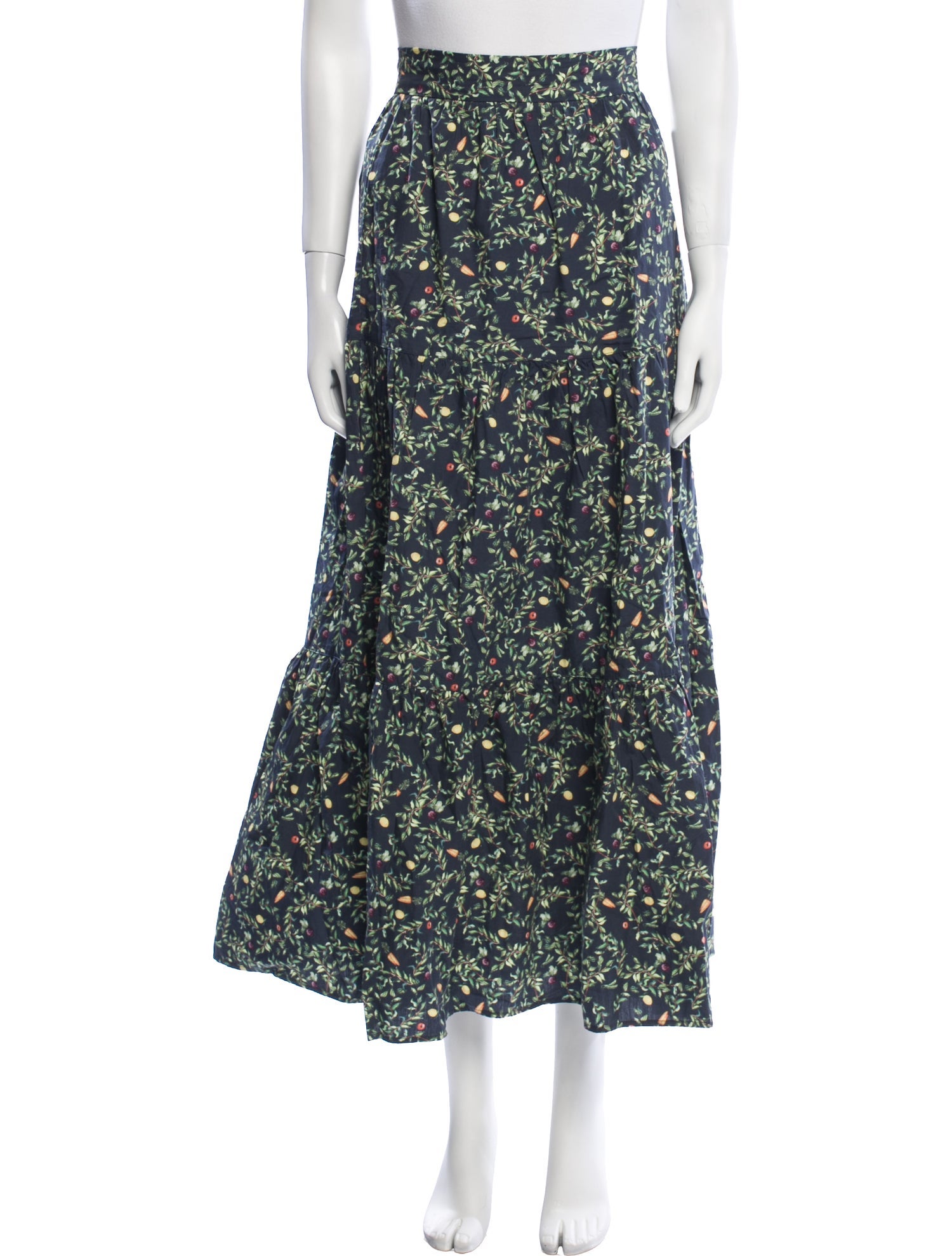 Hill House Home Floral Print Midi Length Skirt