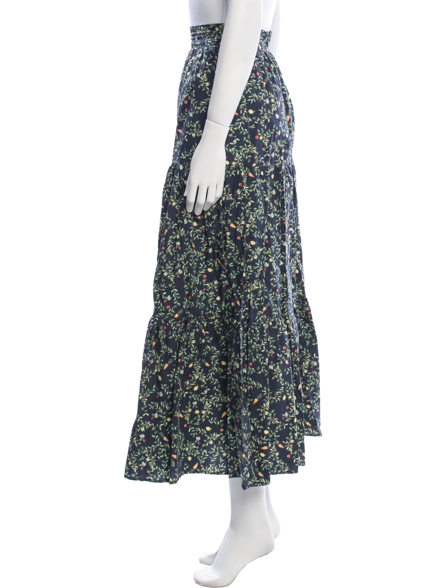 Hill House Home Floral Print Midi Length Skirt