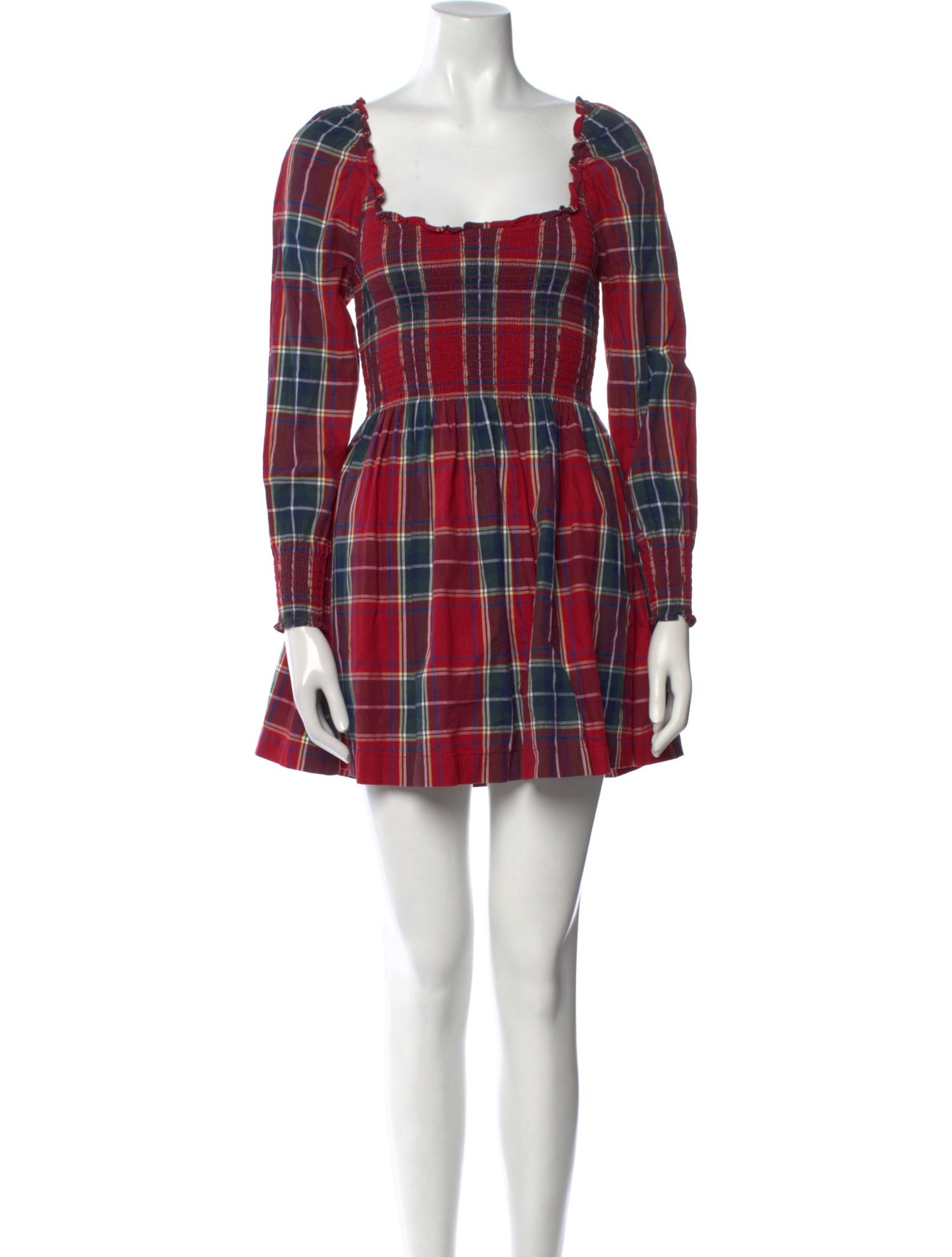 Hill House Home Plaid Print Mini Dress