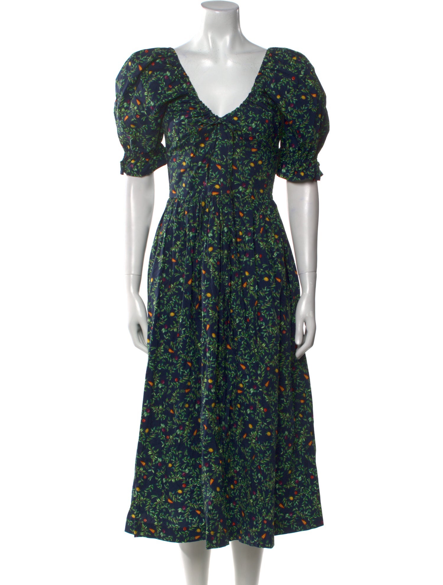 Hill House Home Floral Print Midi Length Dress