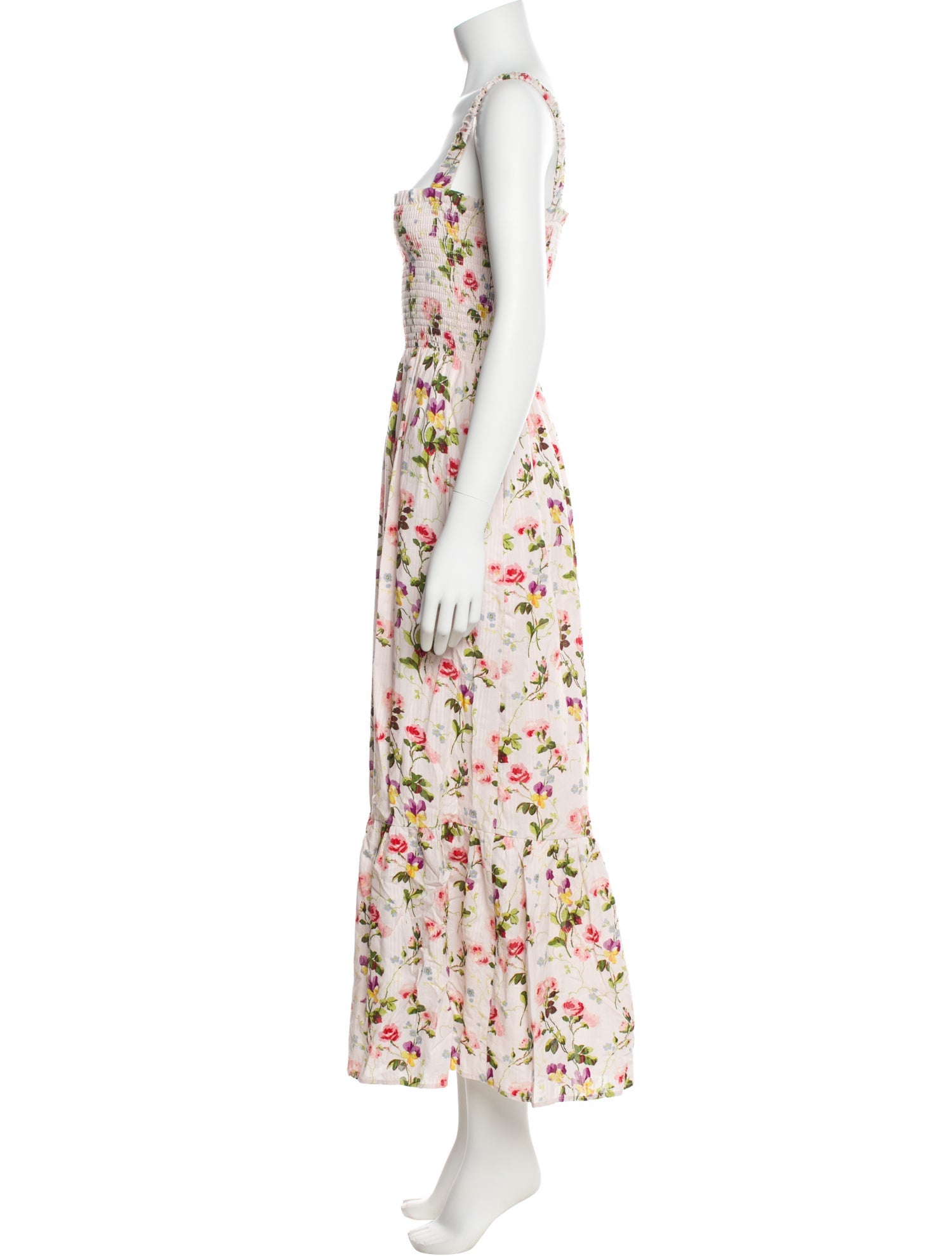 Hill House Home Floral Print Midi Length Dress