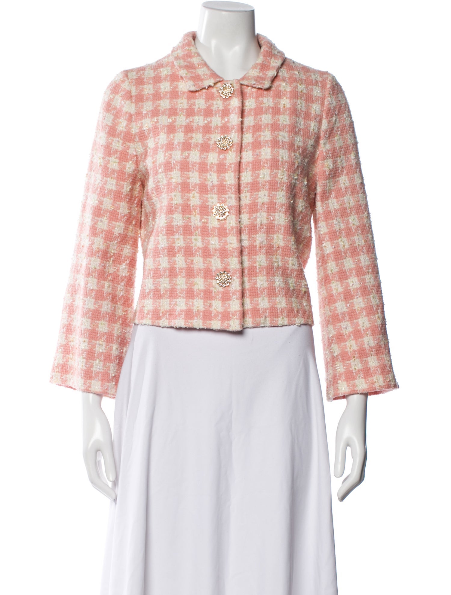 Hill House Home Plaid Print Evening Jacket