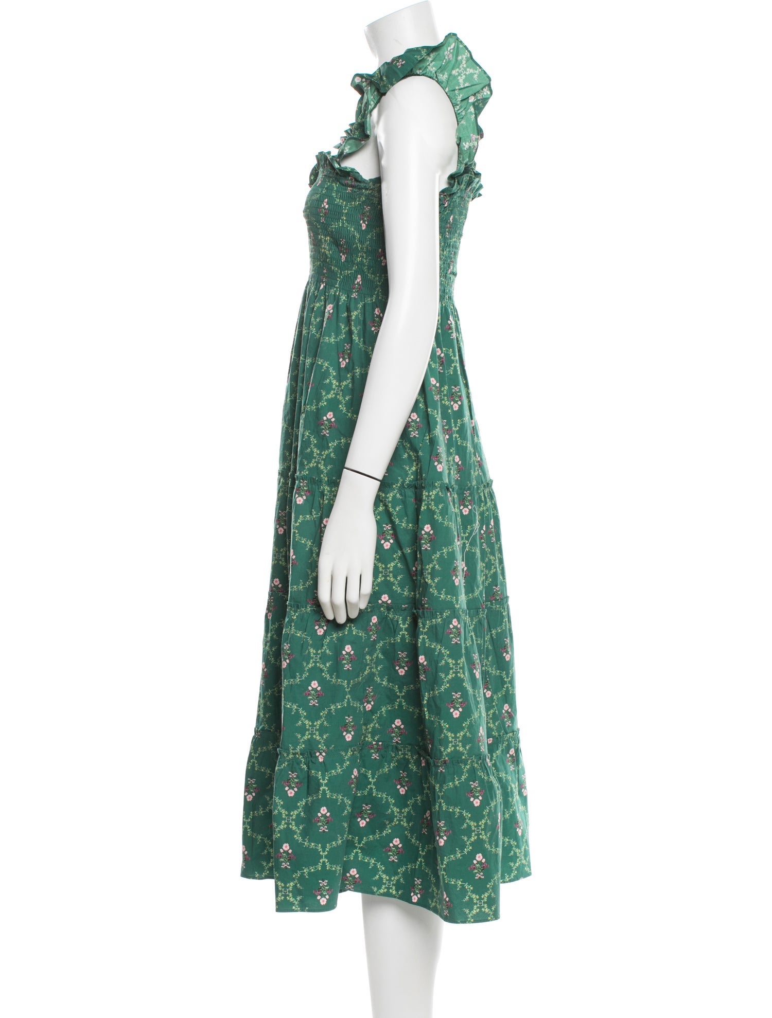 Hill House Home Floral Print Midi Length Dress