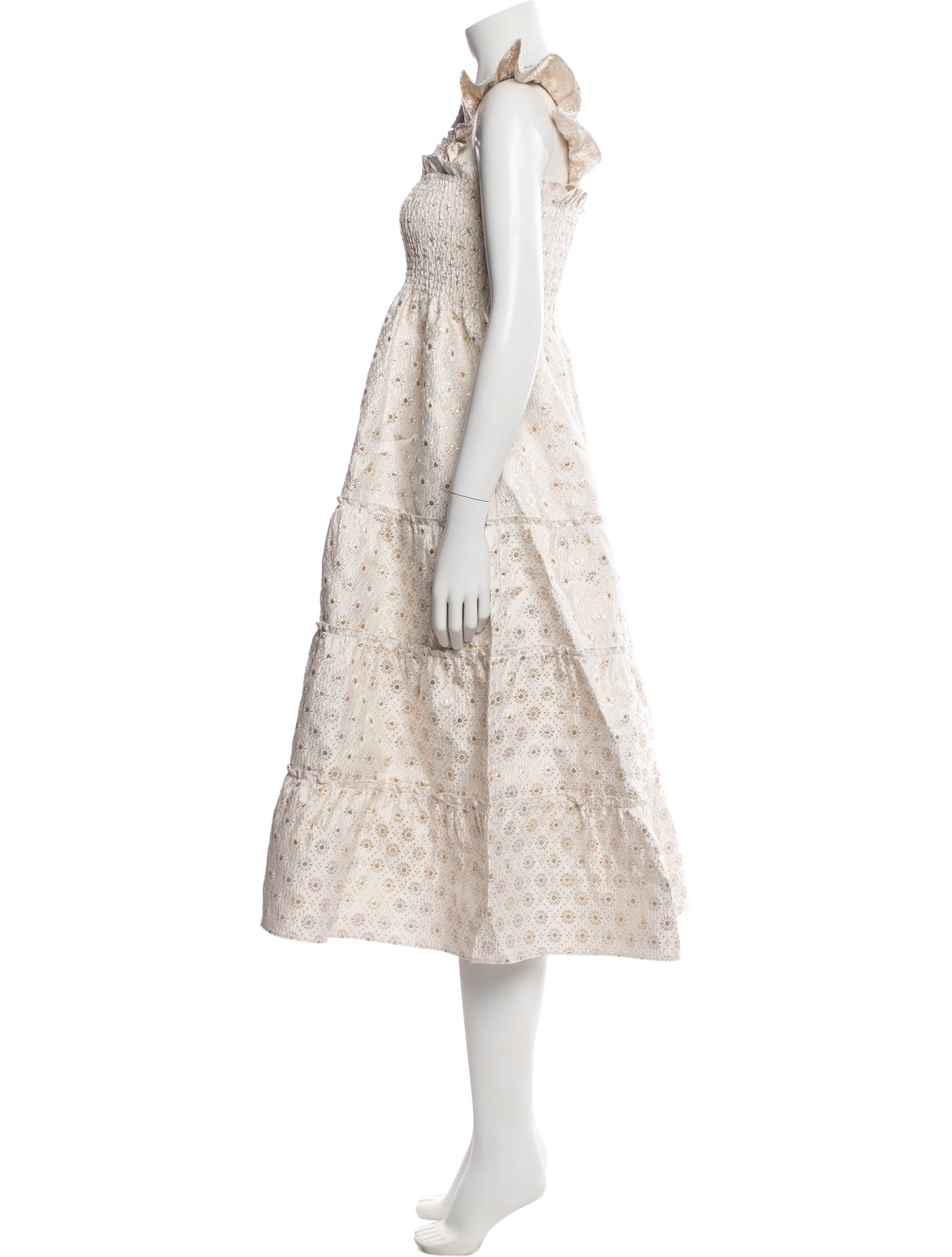 Hill House Home Floral Print Midi Length Dress w/ Tags