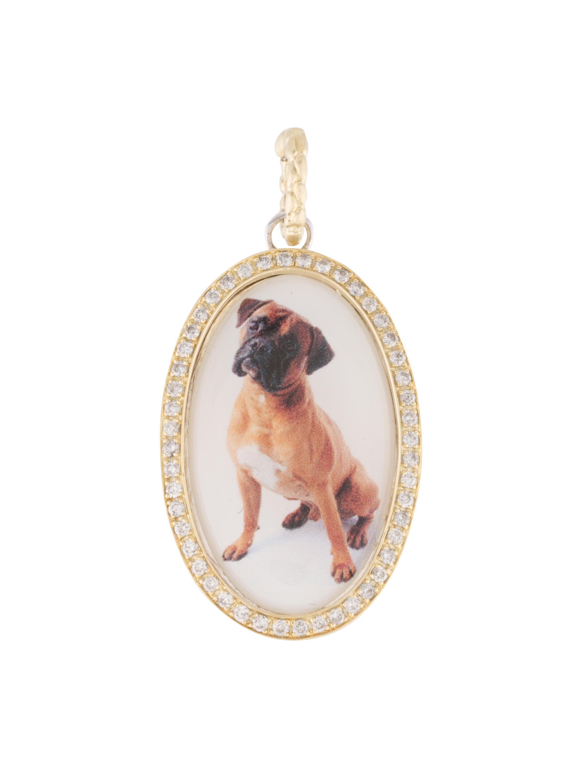 Hellmuth Diamond Dog Pendant Necklace