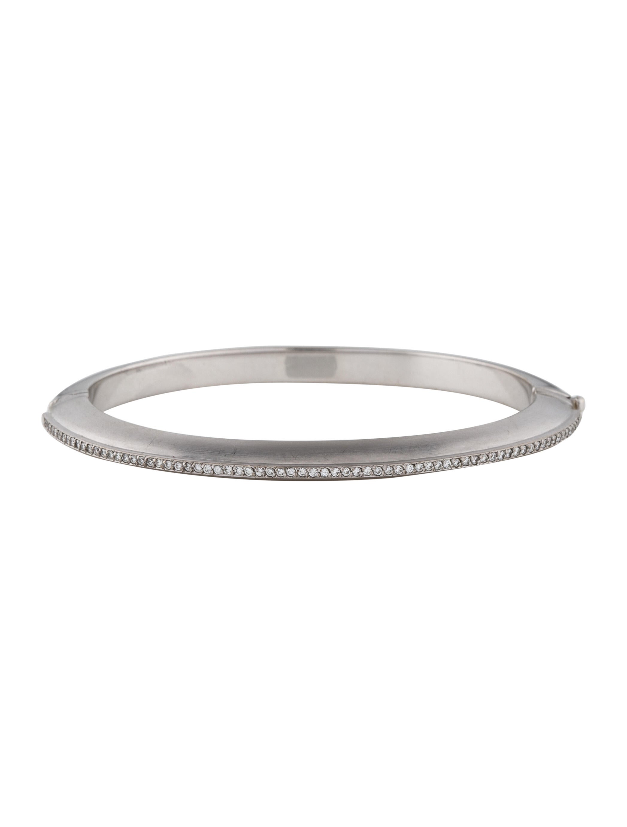 Hellmuth 18K Diamond Hinged Bangle