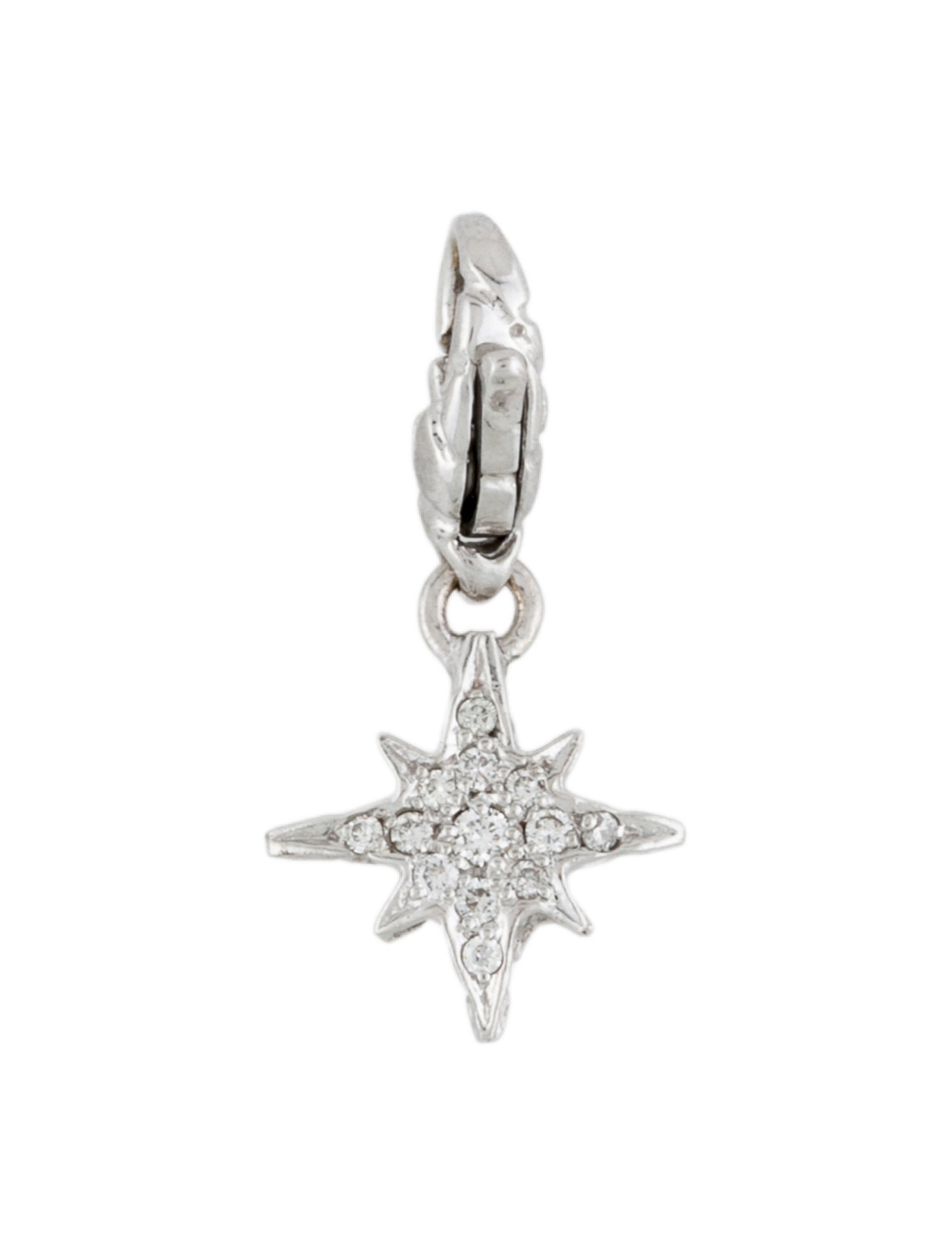 Hellmuth 18K Diamond Star Charm