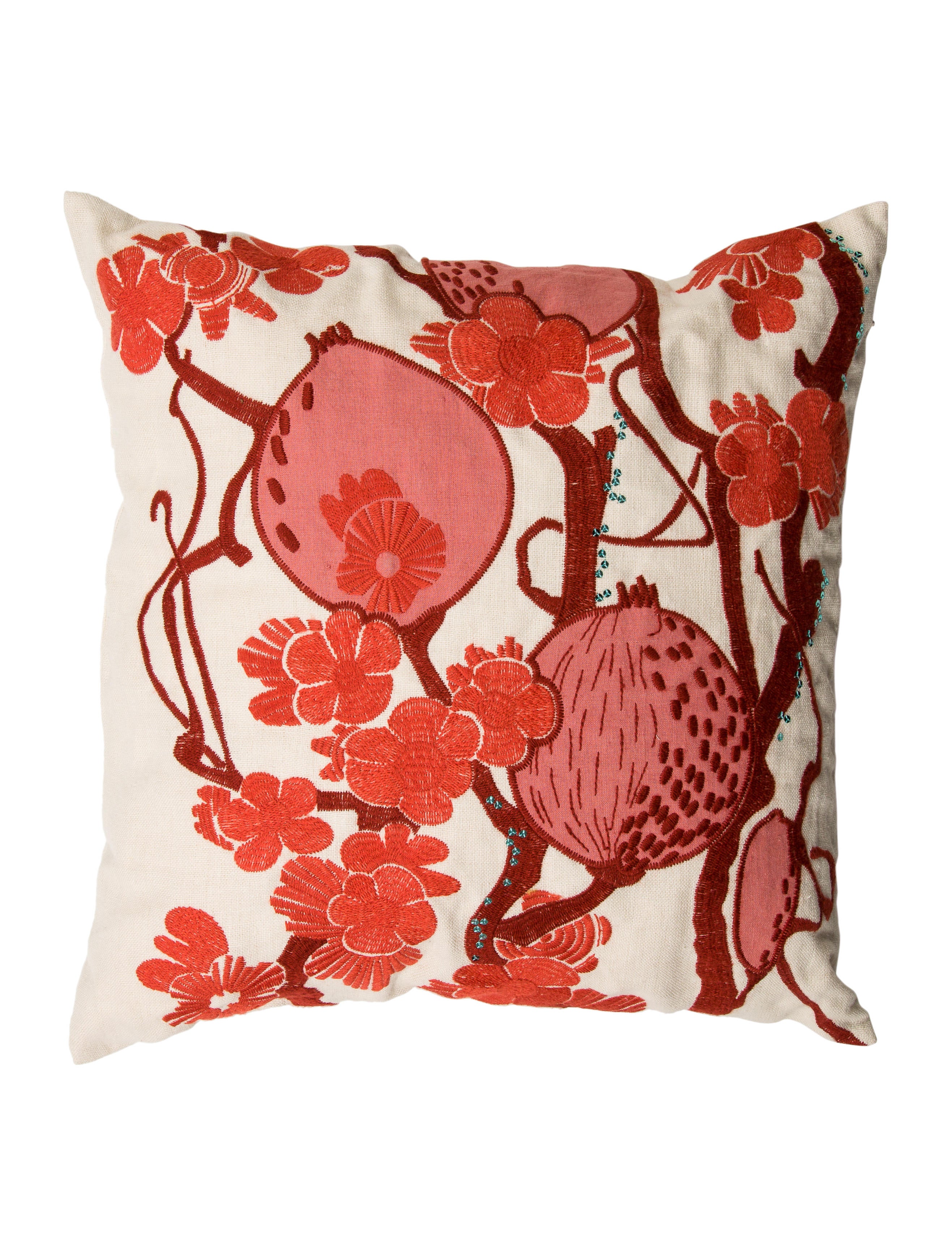 Embroidered Throw Pillow - Bedding And Bath - HME21208 The RealReal