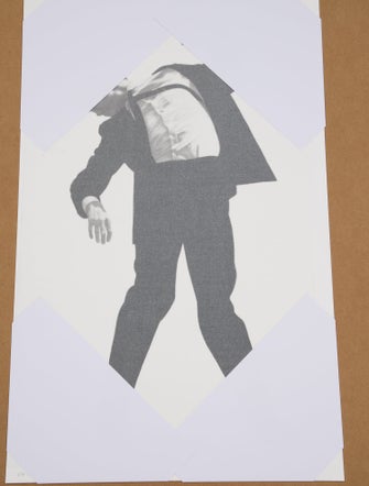 Home Robert Longo Untitled (Eric, from the series "Men in the Cities") Silkscreened Photo Print