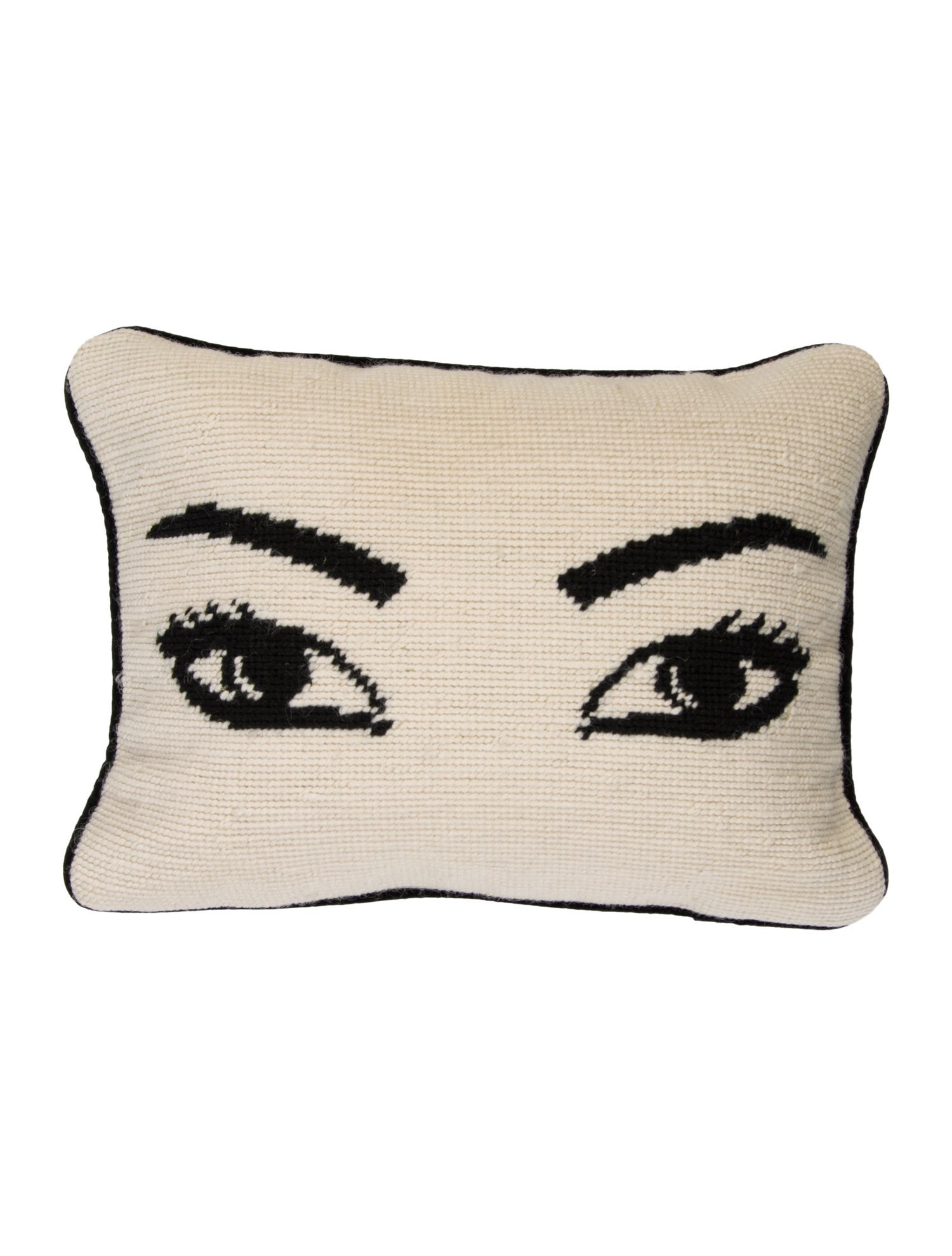 Jonathan Adler Eyes Needlepoint Throw Pillow