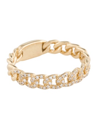Ron Hami 14K Diamond Curb Link Band