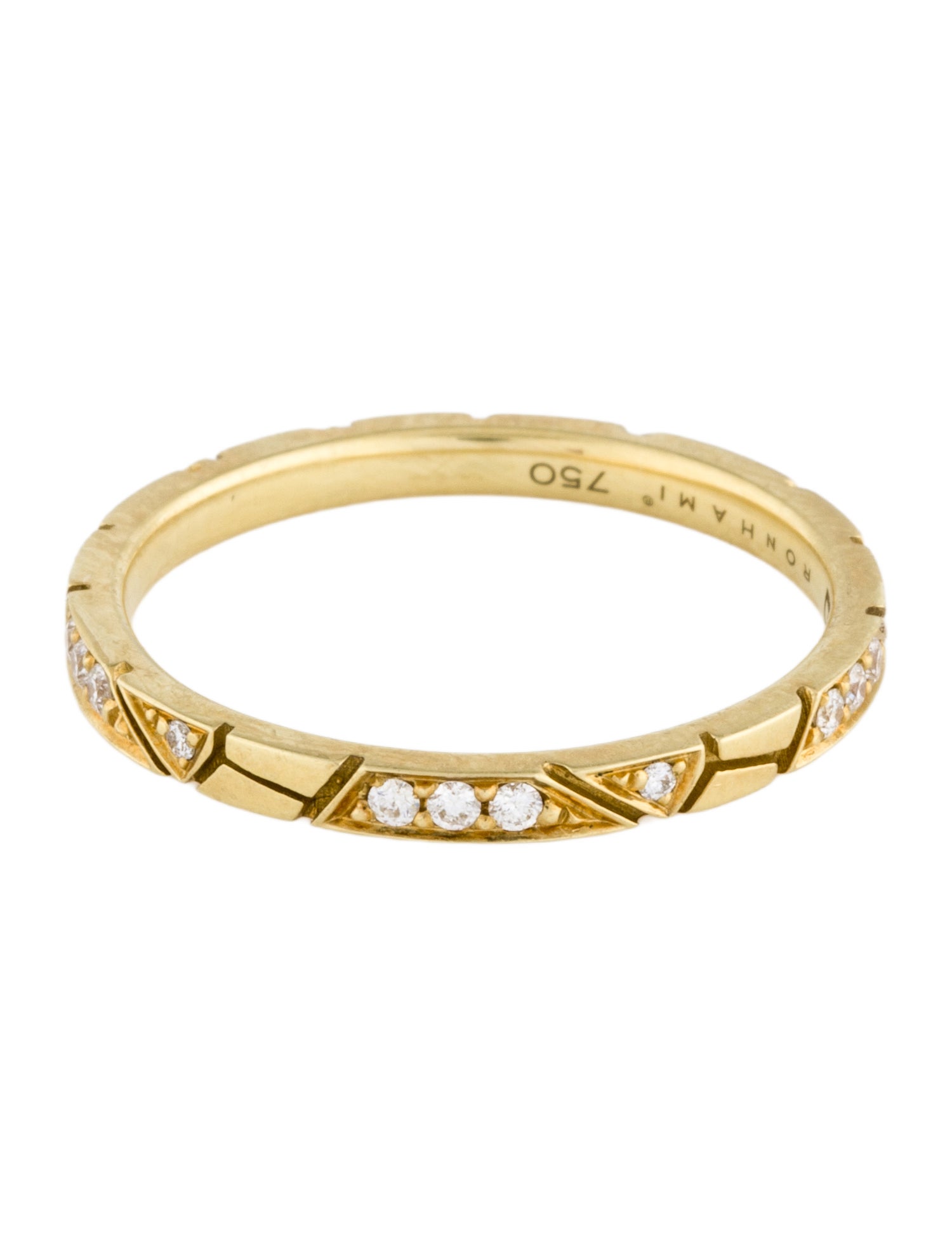 Ron Hami 18K Diamond Thin Band