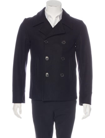 Dior Homme Double-Breasted Wool Peacoat