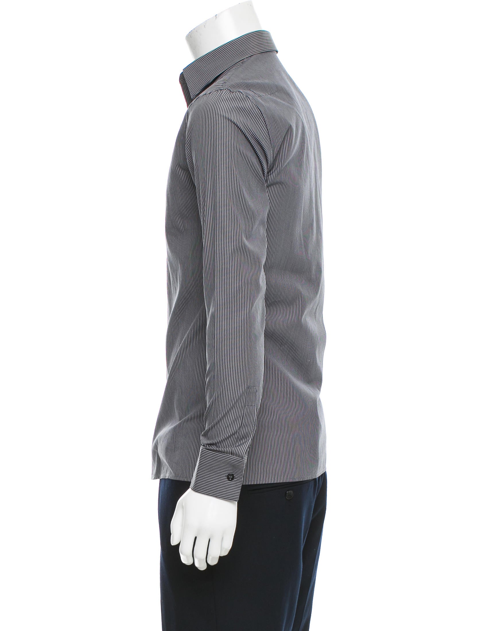 Dior Homme Striped ButtonUp Shirt Clothing HMM23381 The RealReal