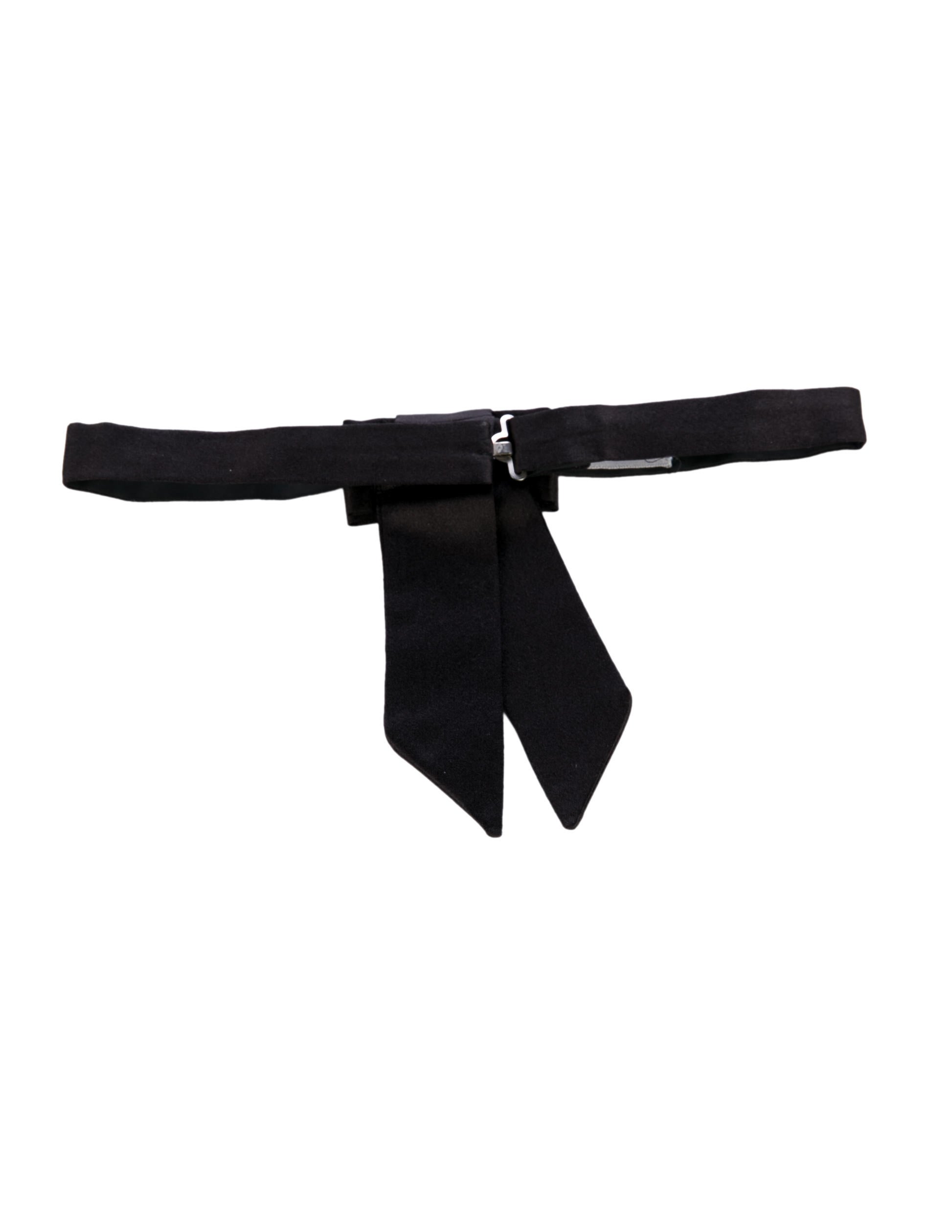 Dior Homme 2006 Silk Bow Tie - Black Bow Ties, Suiting Accessories