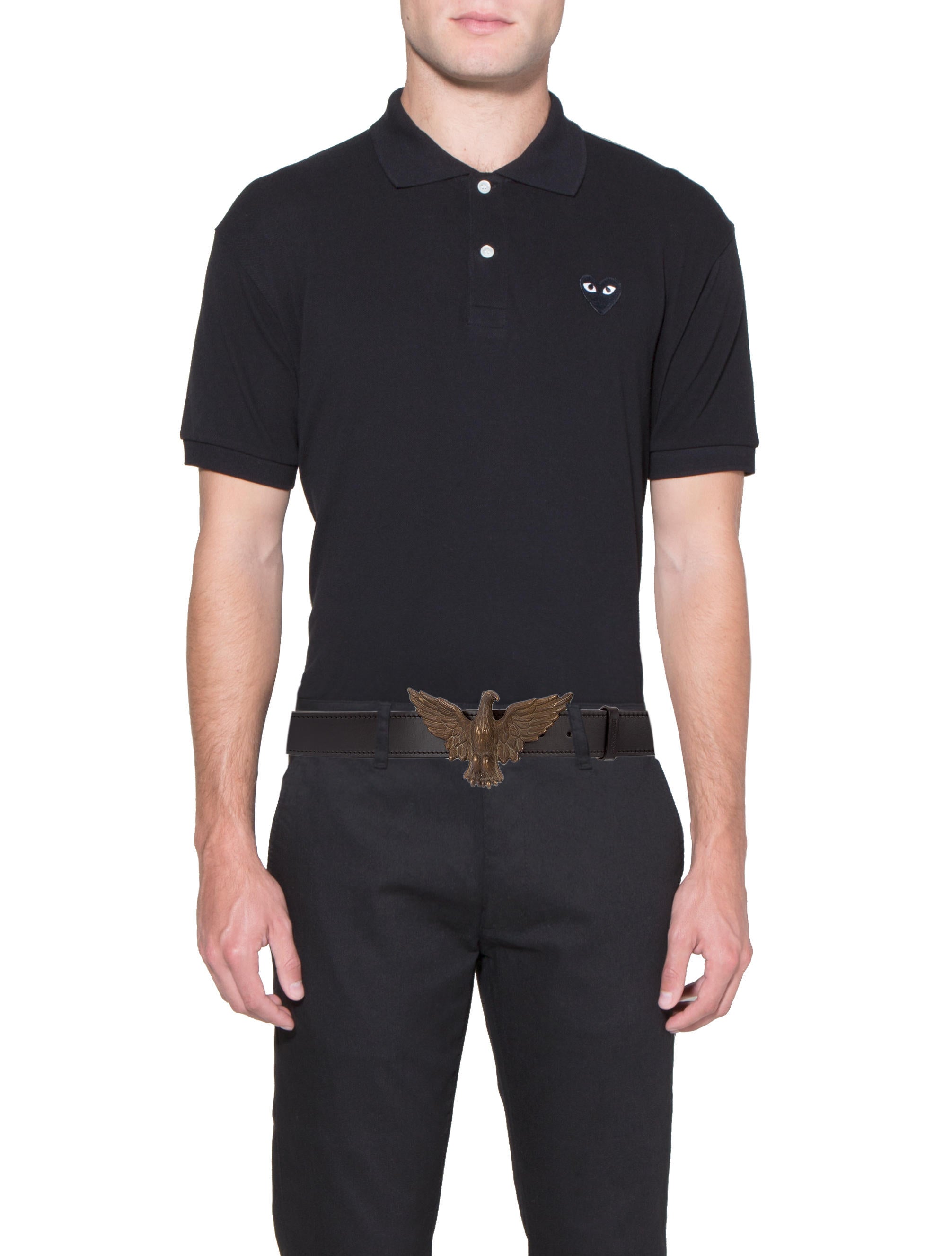 Dior Homme 2005 Eagle Leather Belt - Black Belts