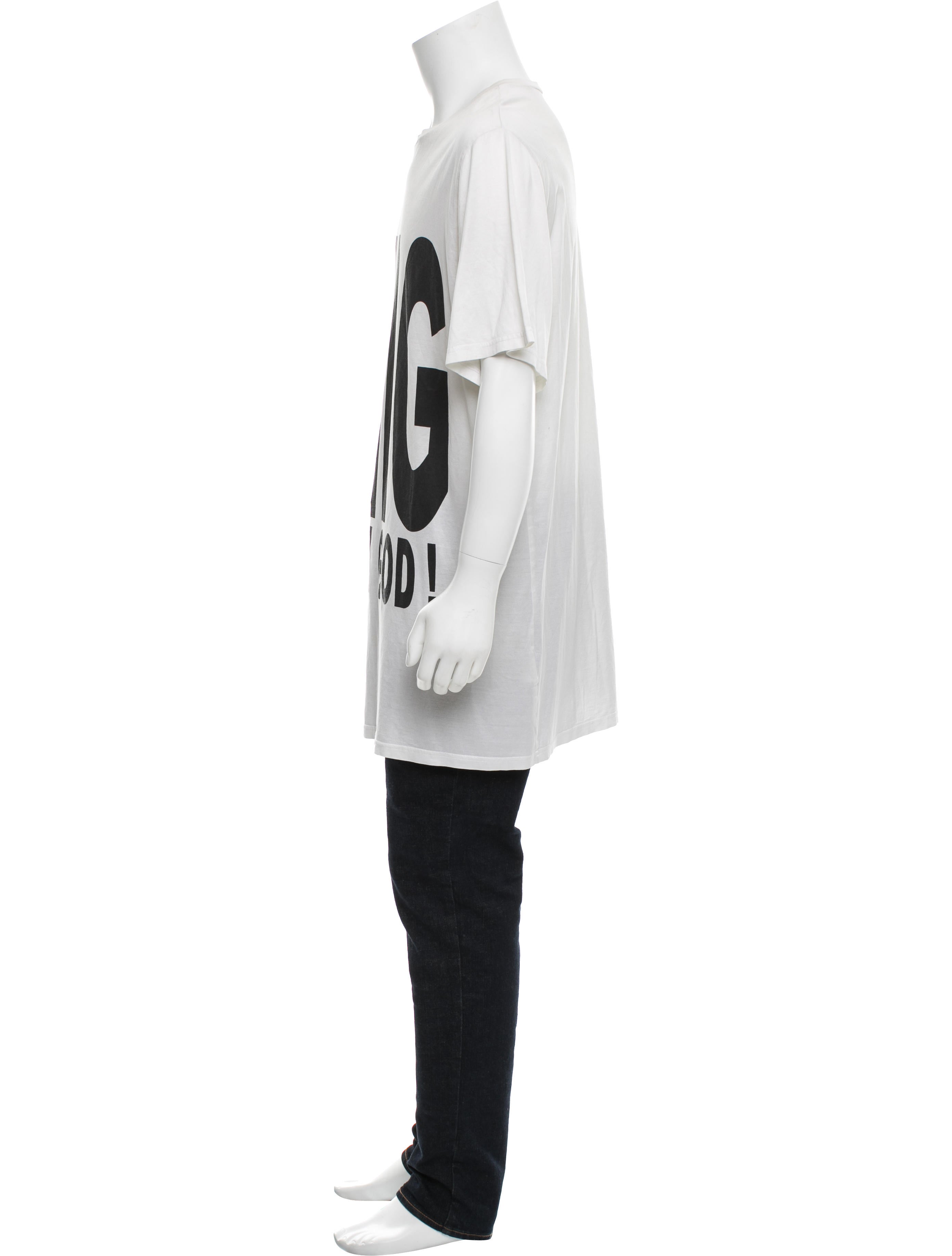 Dior Homme 2009 OMG Graphic Print T-Shirt - White T-Shirts