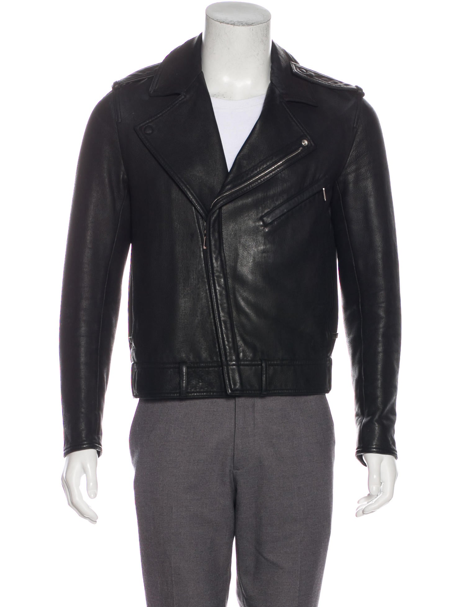 Dior Homme Leather Moto Jacket - Clothing - HMM30489 | The RealReal