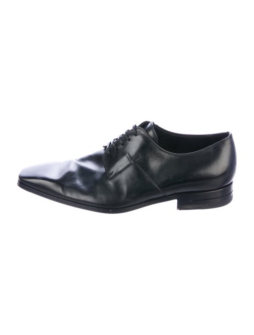 Dior Homme Leather Derby Shoes black