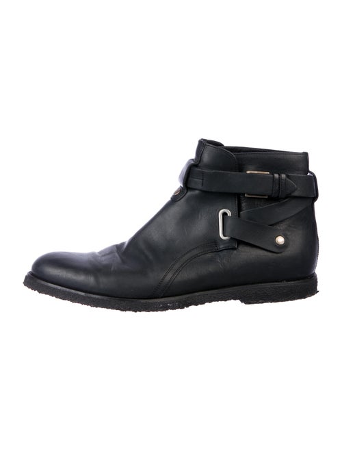 Dior Homme Leather Ankle Boots black