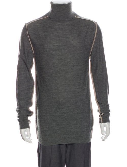 Dior Homme Turtleneck Long Sleeve Pullover Grey
