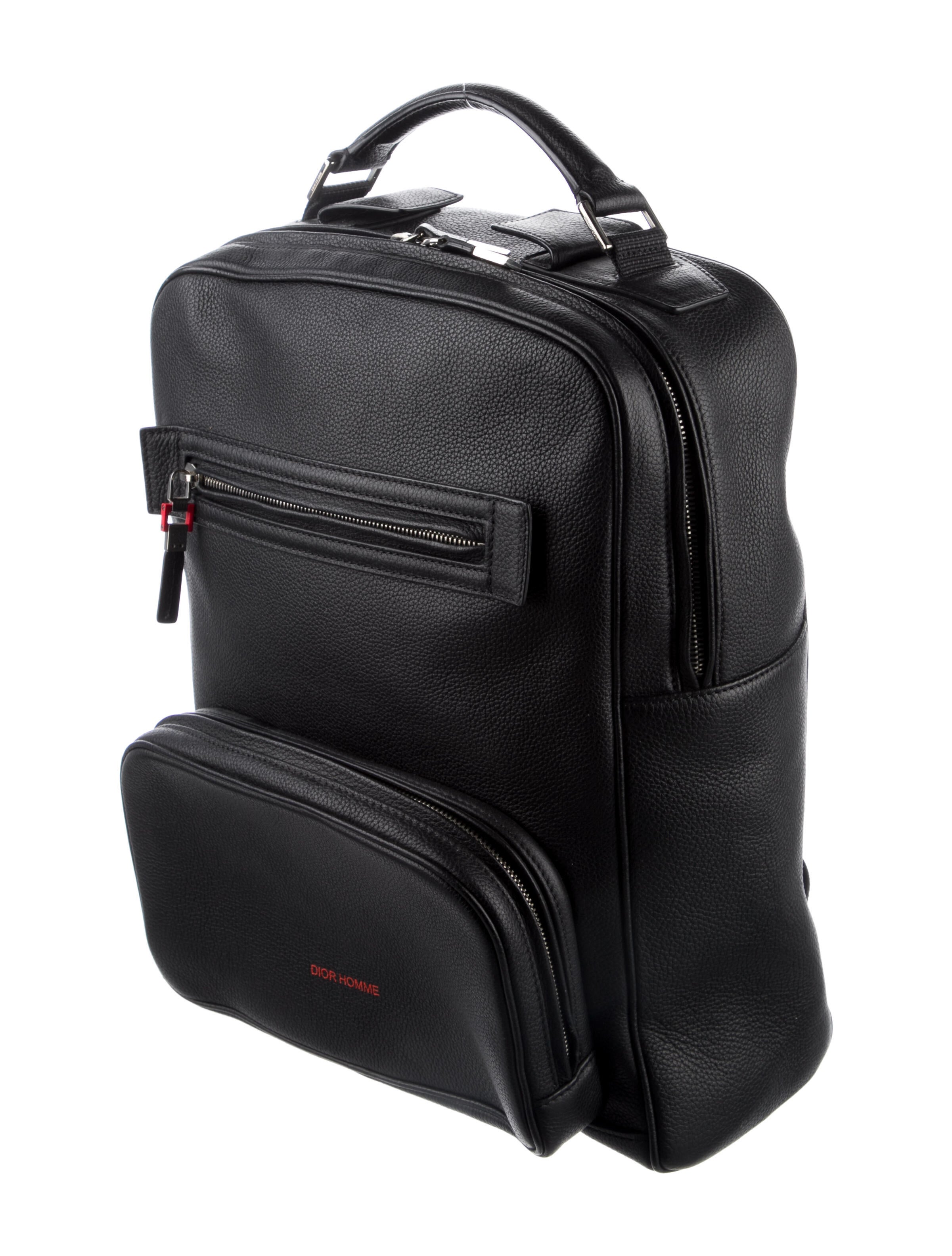 Dior Homme Leather Backpack Black Backpacks, Bags HMM42437 The