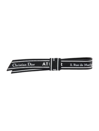 Dior Homme Leather Ribbon Lapel Pin