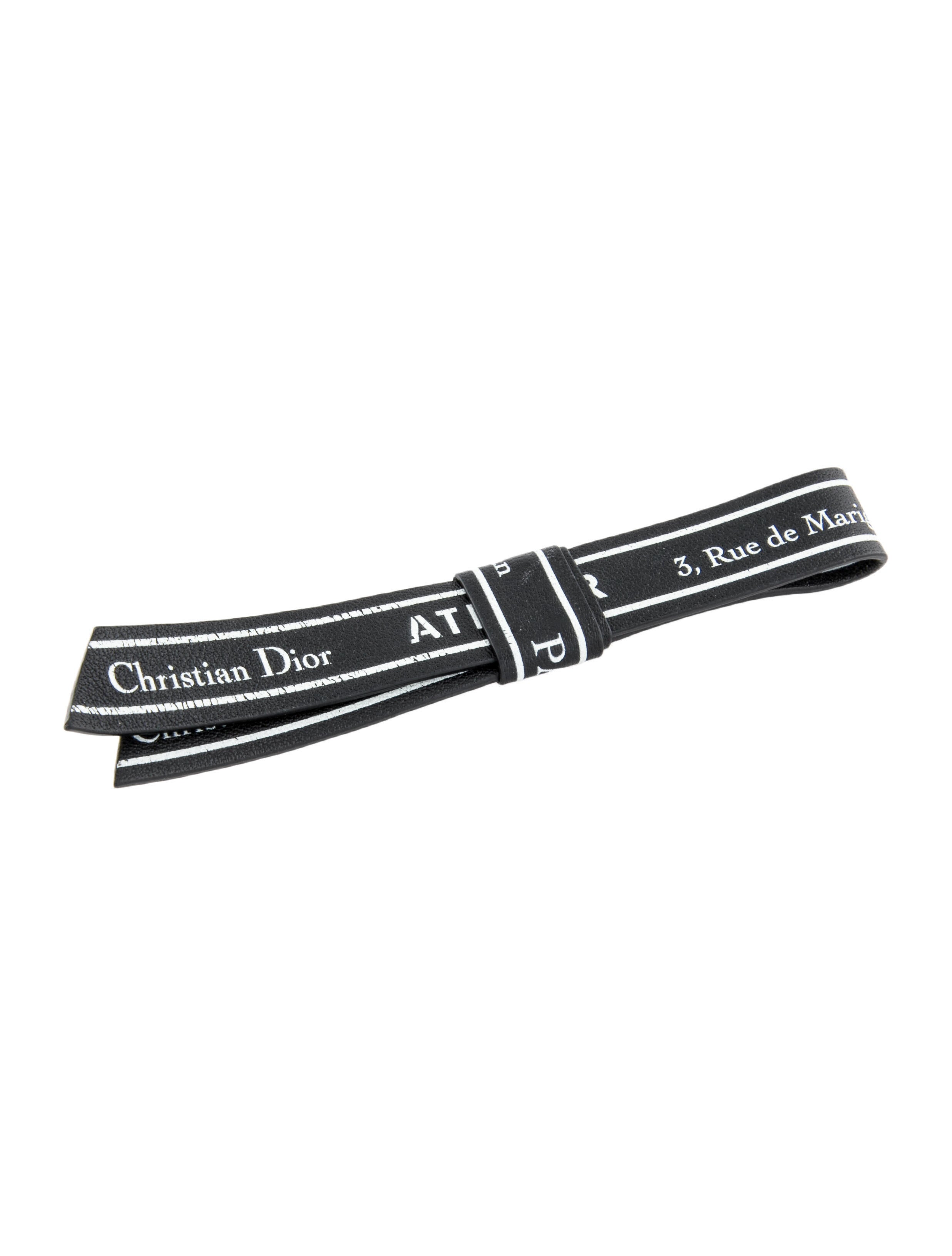 Dior Homme Leather Ribbon Lapel Pin