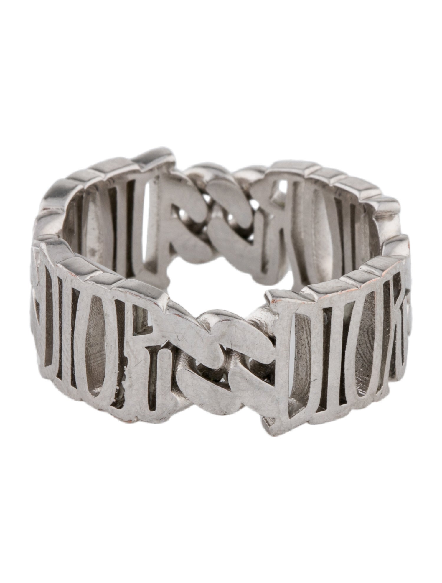 Dior CD ICON チェーン リンク リング 指輪 シルバー 喜平 S Christian