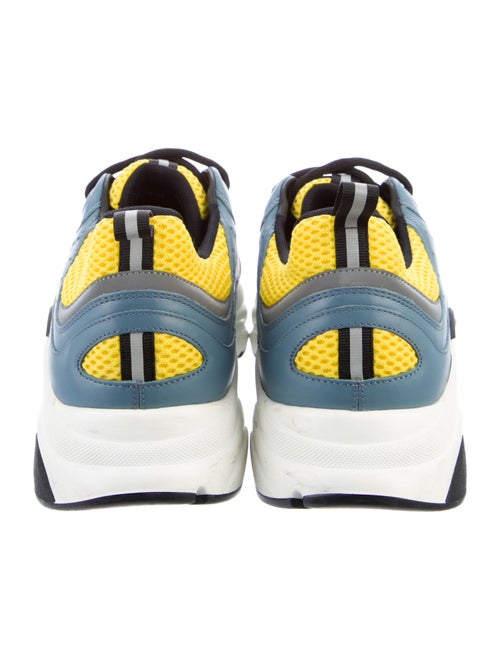 Christian Dior Leather Colorblock Pattern Chunky Sneakers