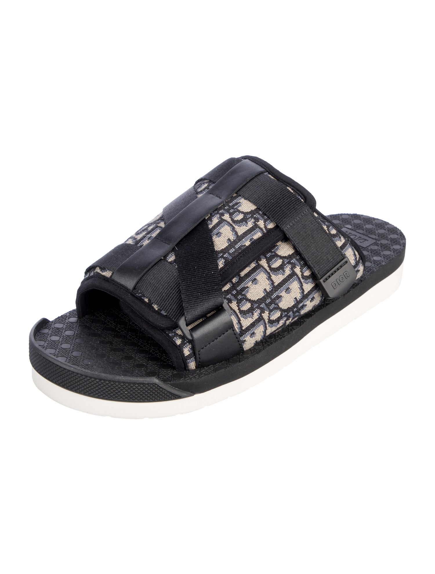 DIOR MEN Alpha Oblique Jacquard Slides