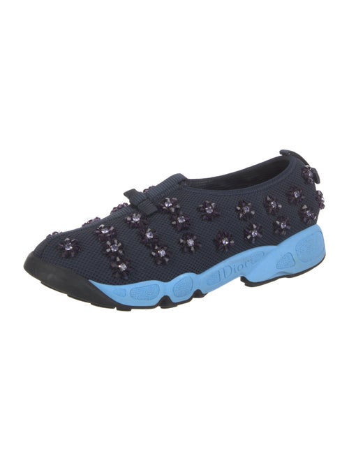 Christian Dior Mesh Crystal Embellishments Sneakers