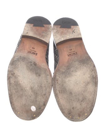 DIOR MEN Oblique Jacquard Canvas Loafers