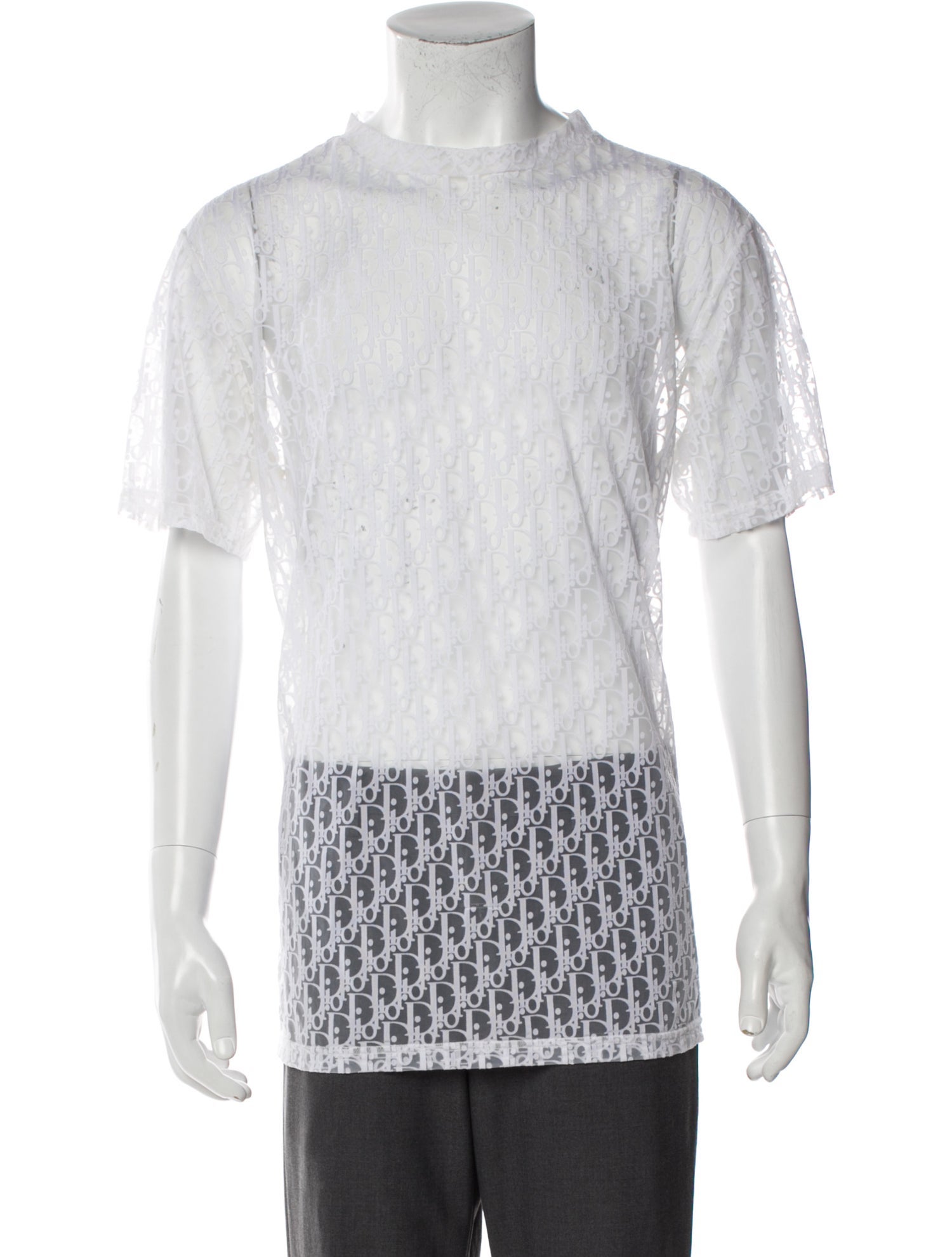 DIOR MEN Oblique Jacquard Crew Neck Jersey