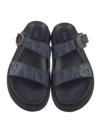 DIOR x Denim Tears 'Aqua' Leather Slides