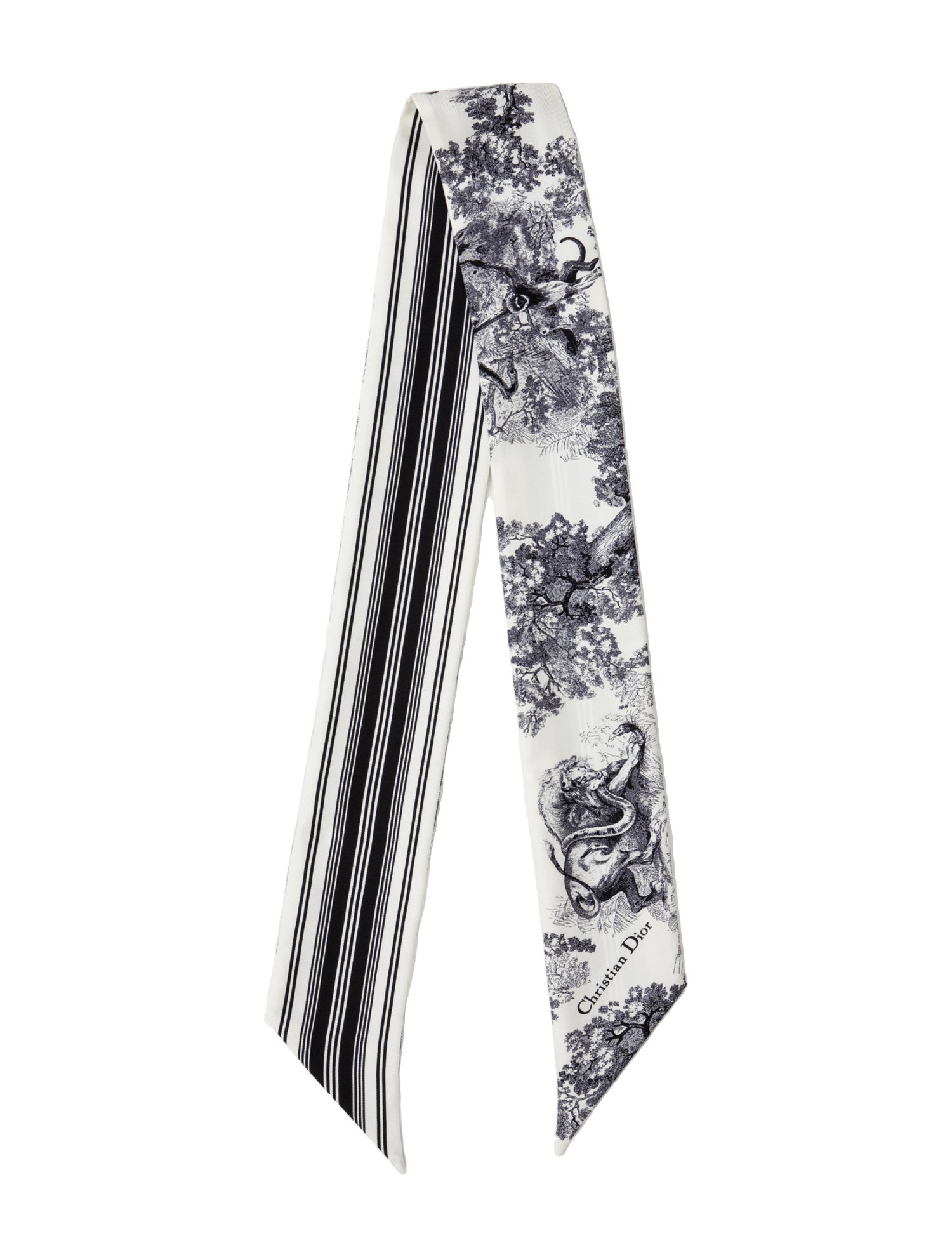 Christian Dior Silk Toile de Jouy Bandeau