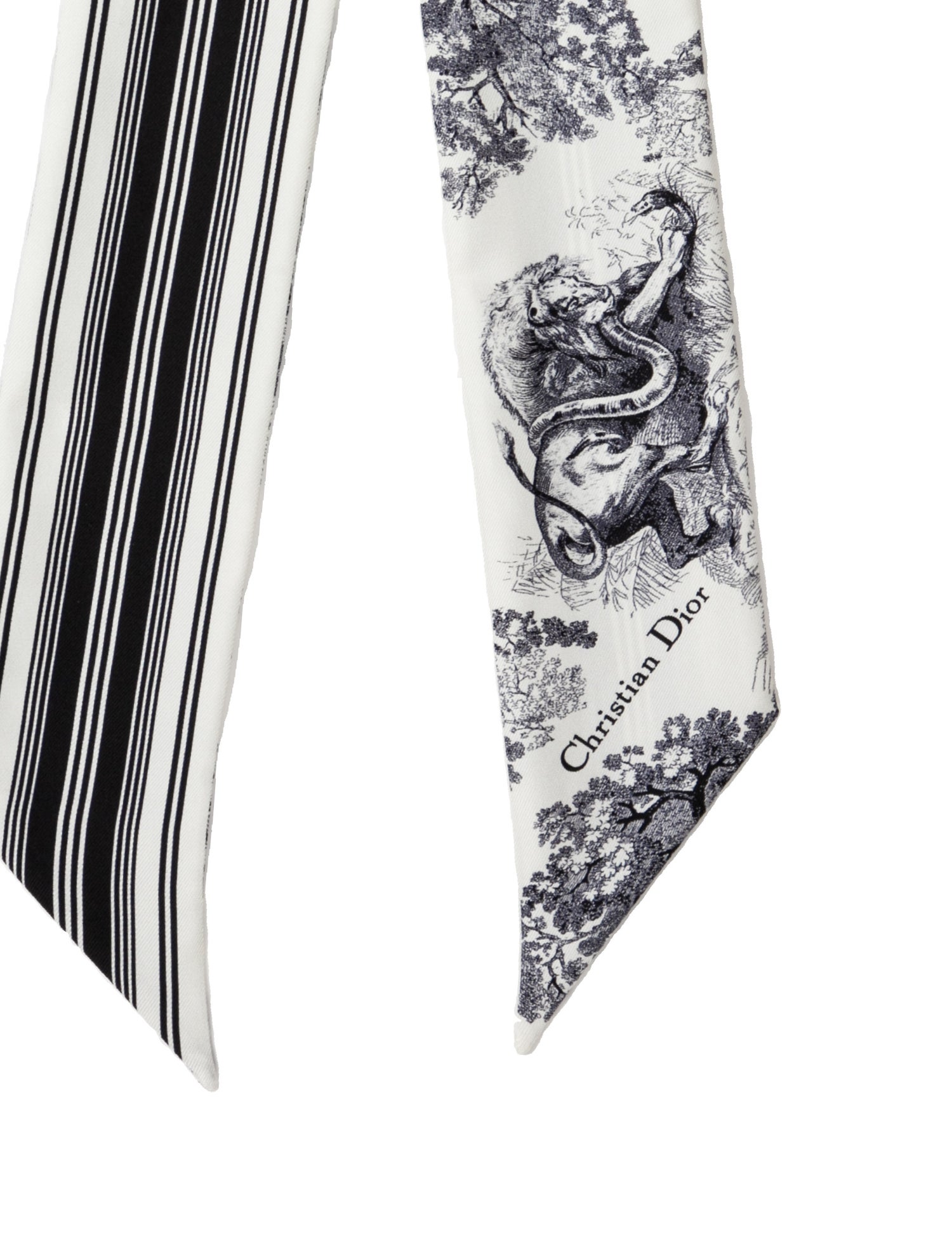 Christian Dior Silk Toile de Jouy Bandeau