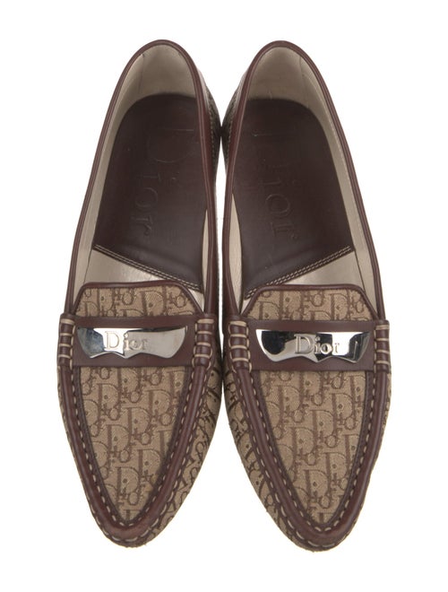 Christian Dior Canvas Printed Loafers