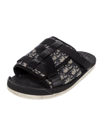DIOR MEN Alpha Oblique Jacquard Slides