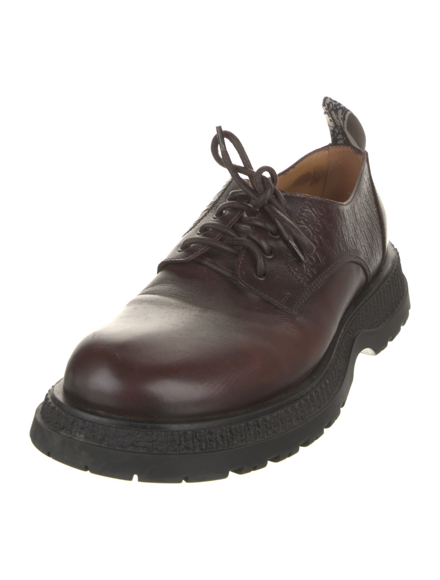 DIOR MEN Buffalo Leather Derby Shoes
