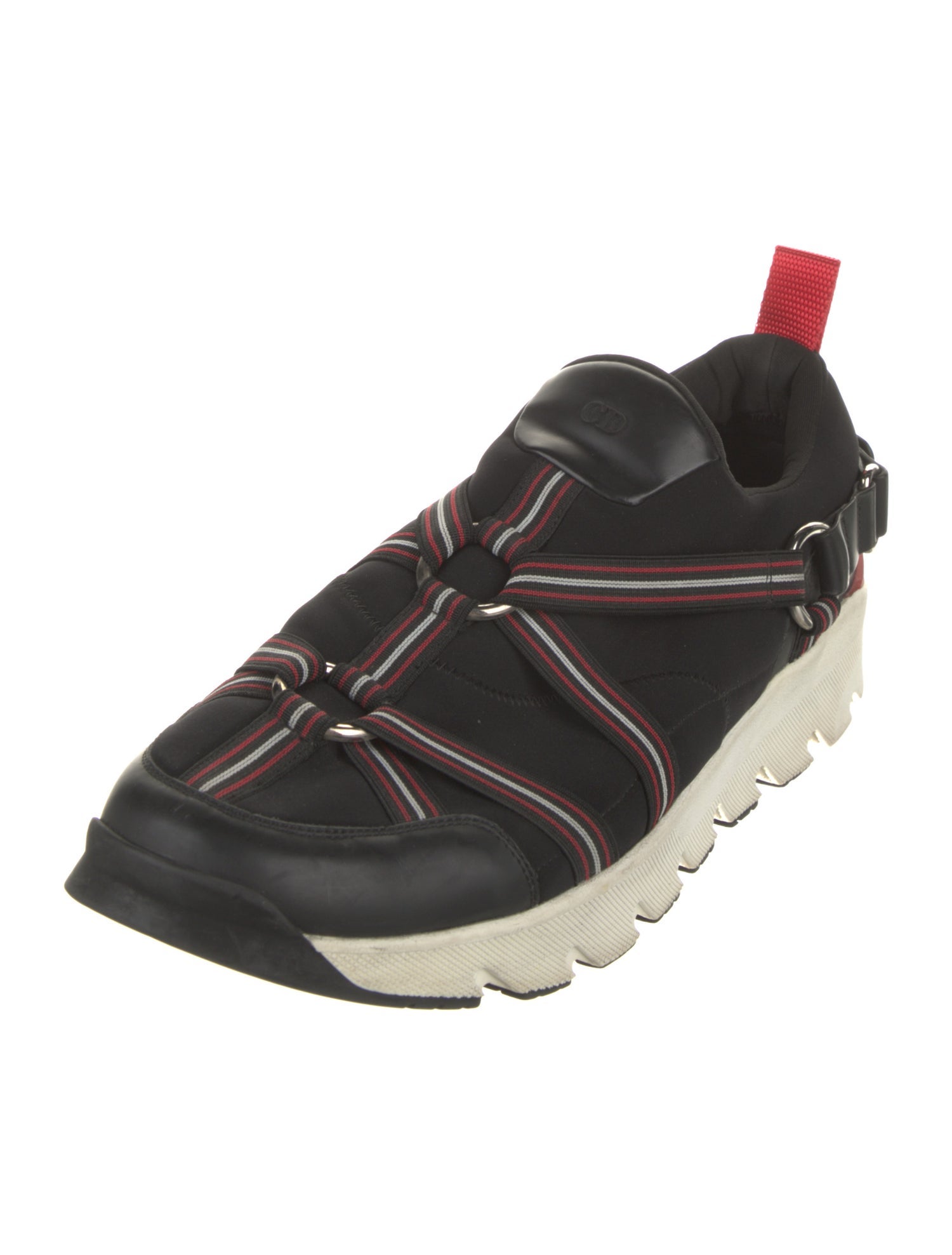 Dior Homme Neoprene Striped Athletic Sneakers